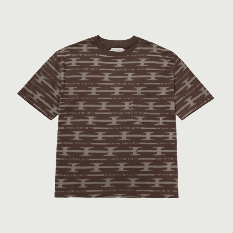 H Wire Knit T-Shirt - Brown sold by Honor the Gift