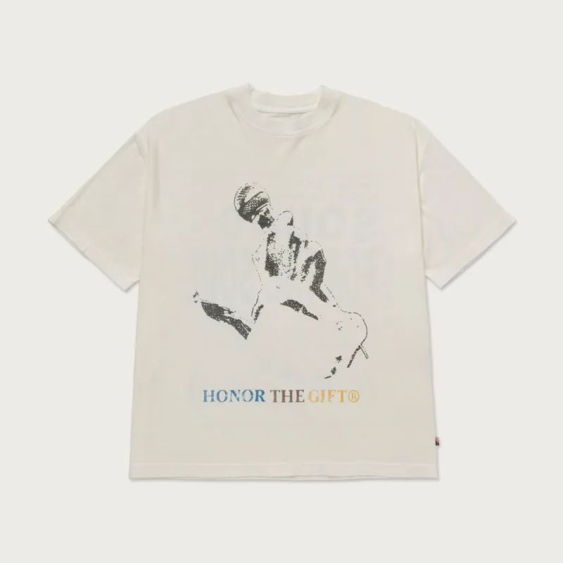 Live And Direct Tee - Cream sold by Honor the Gift
