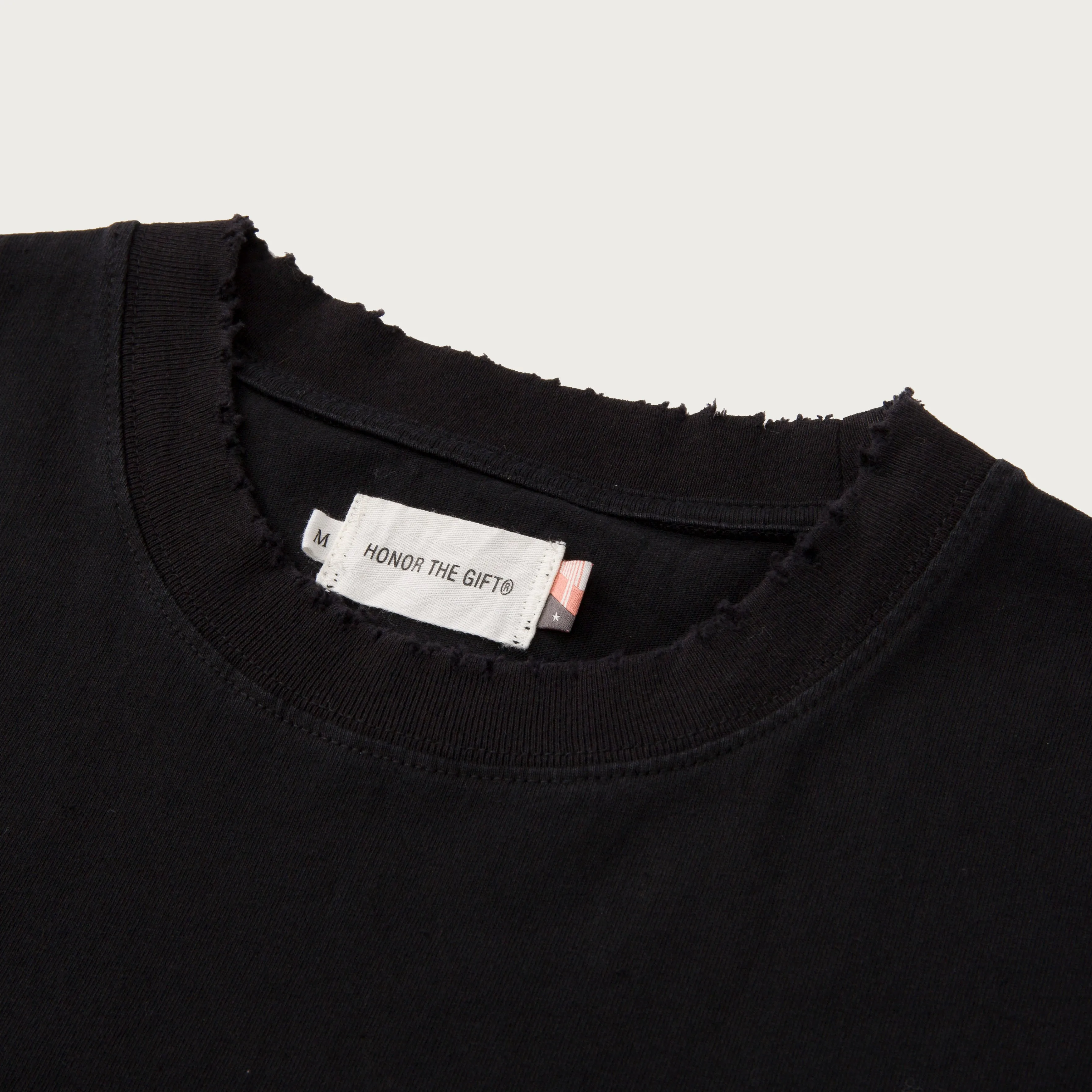 Embroidered Pocket T-Shirt - Black sold by Honor the Gift product image thumbnail 4