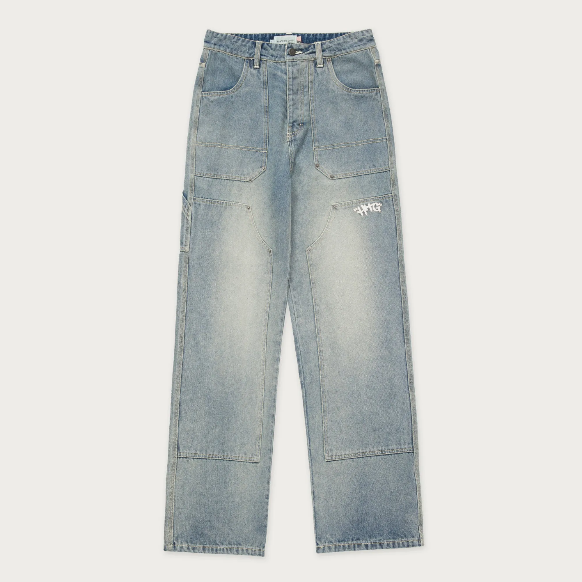 Womens Carpenter Pant - Lt. Indigo sold by Honor the Gift