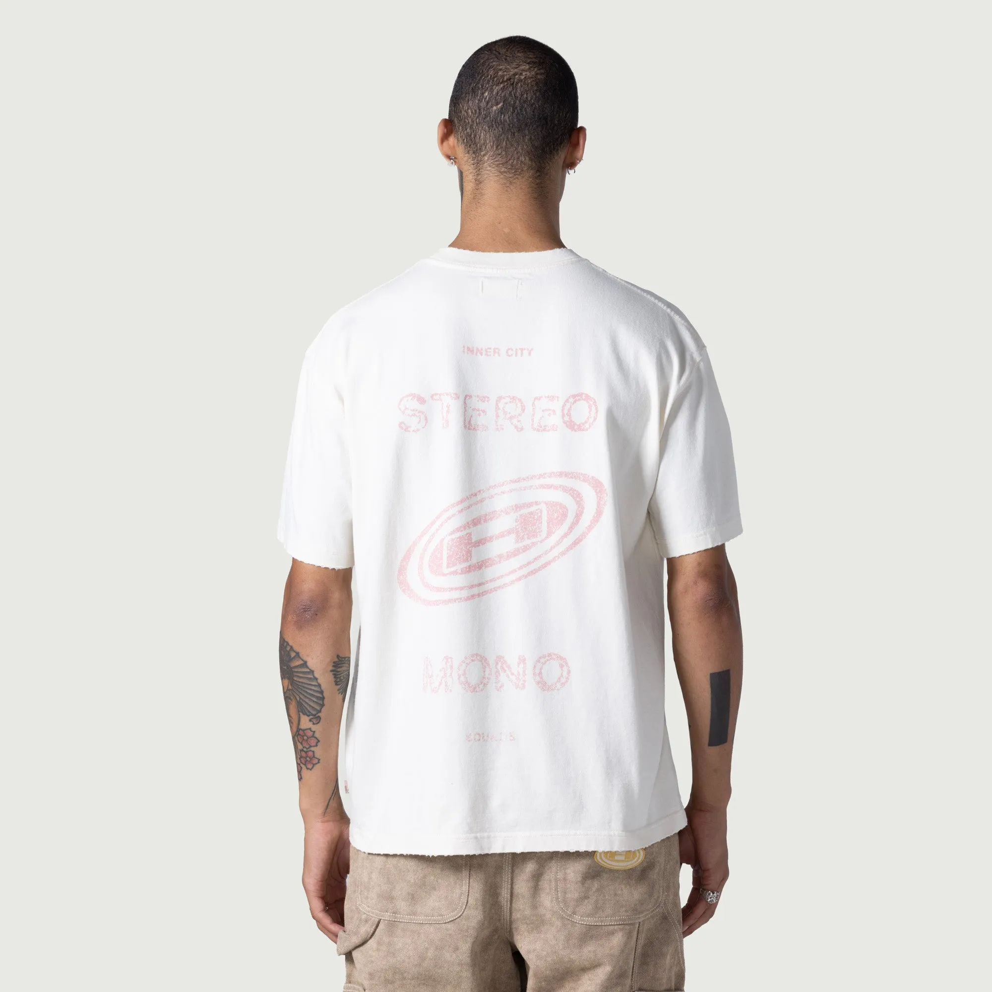 Stereo Mono Tee - Cream sold by Honor the Gift product image thumbnail 5