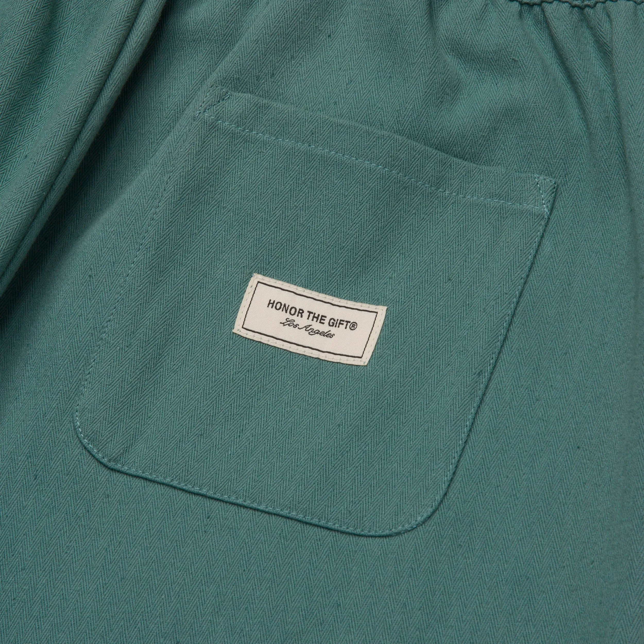 Herringbone Long Short - Teal sold by Honor the Gift product image thumbnail 5