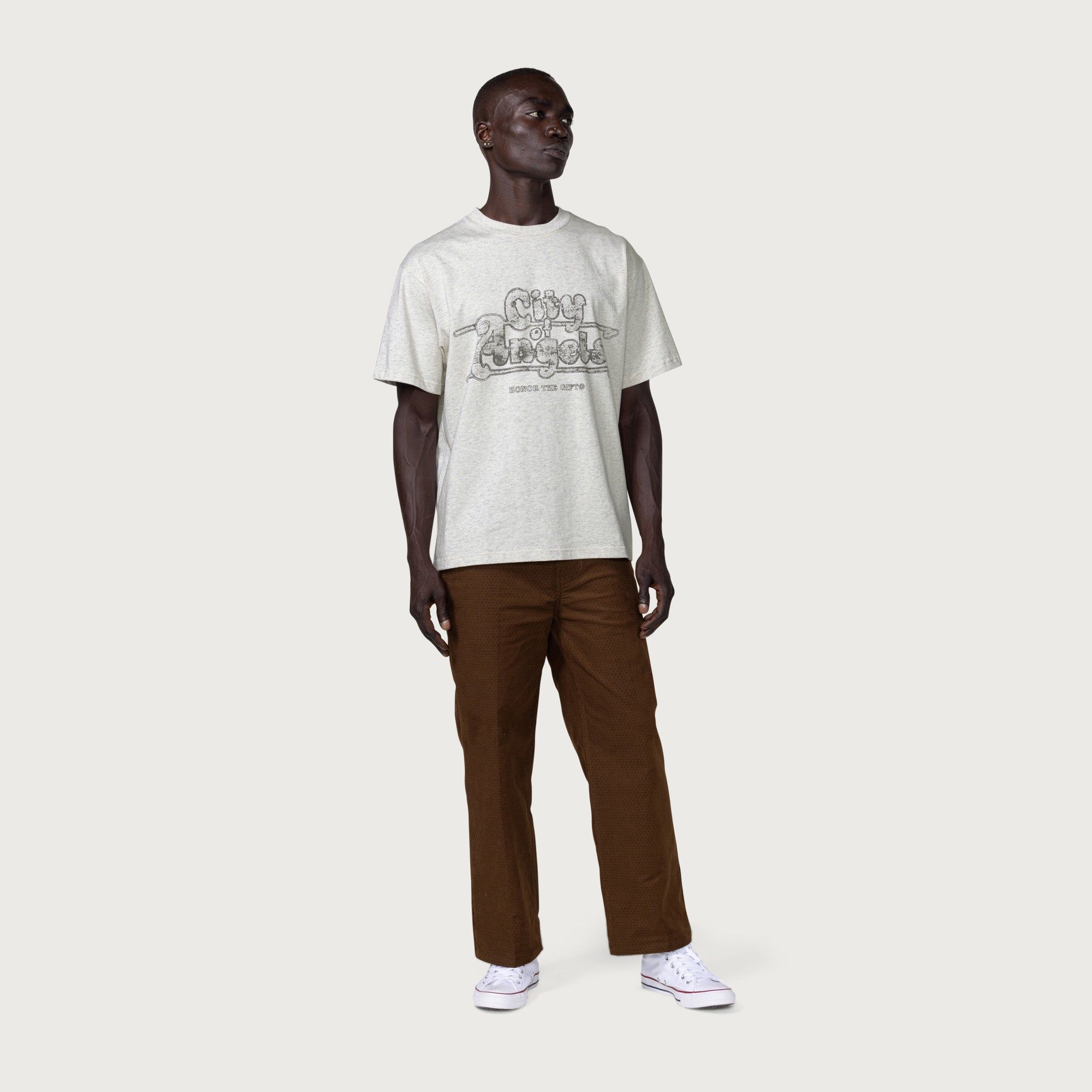 Angelino T-Shirt - Ash Heather sold by Honor the Gift product image thumbnail 2