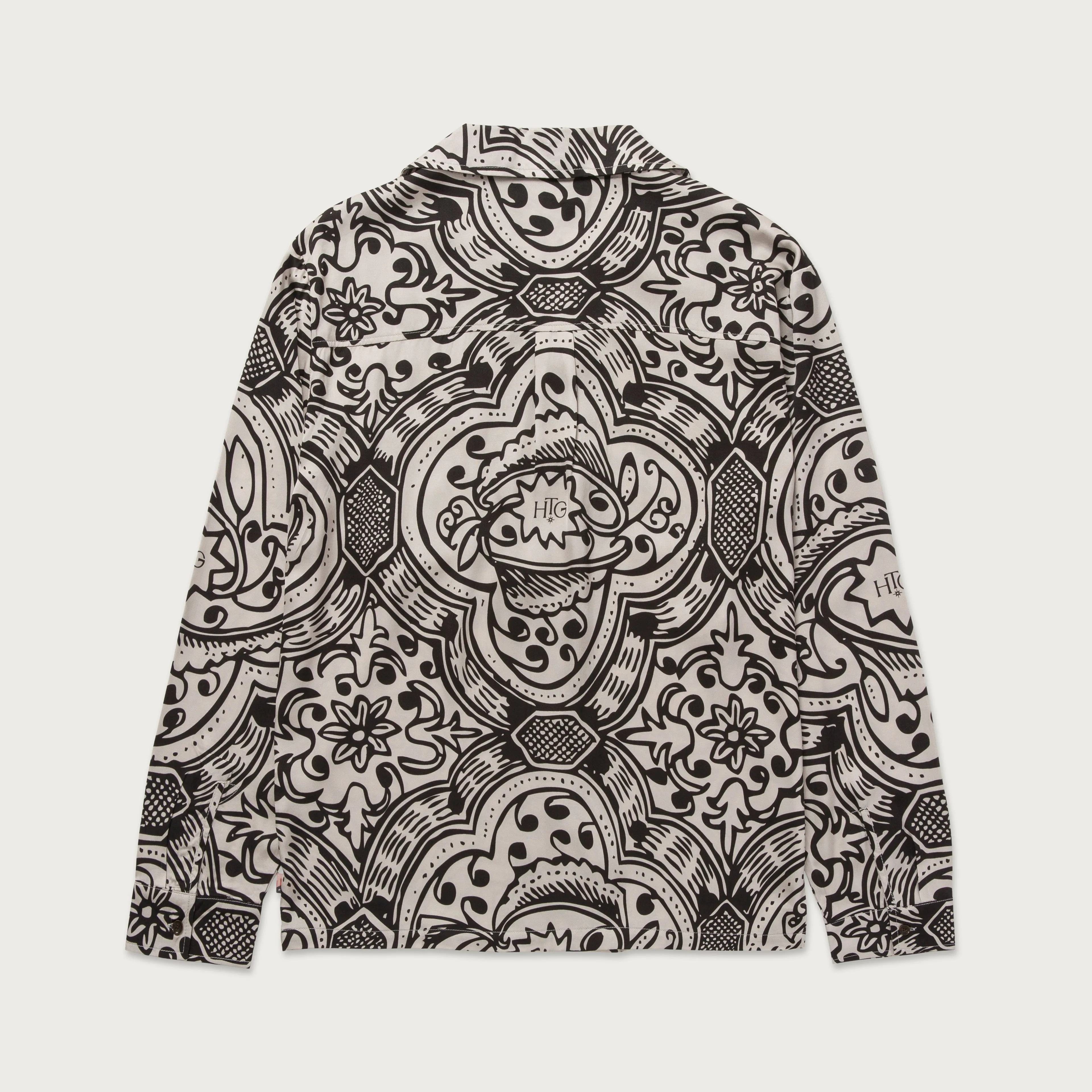 L/S Printed Woven Button Up - Black sold by Honor the Gift product image thumbnail 2