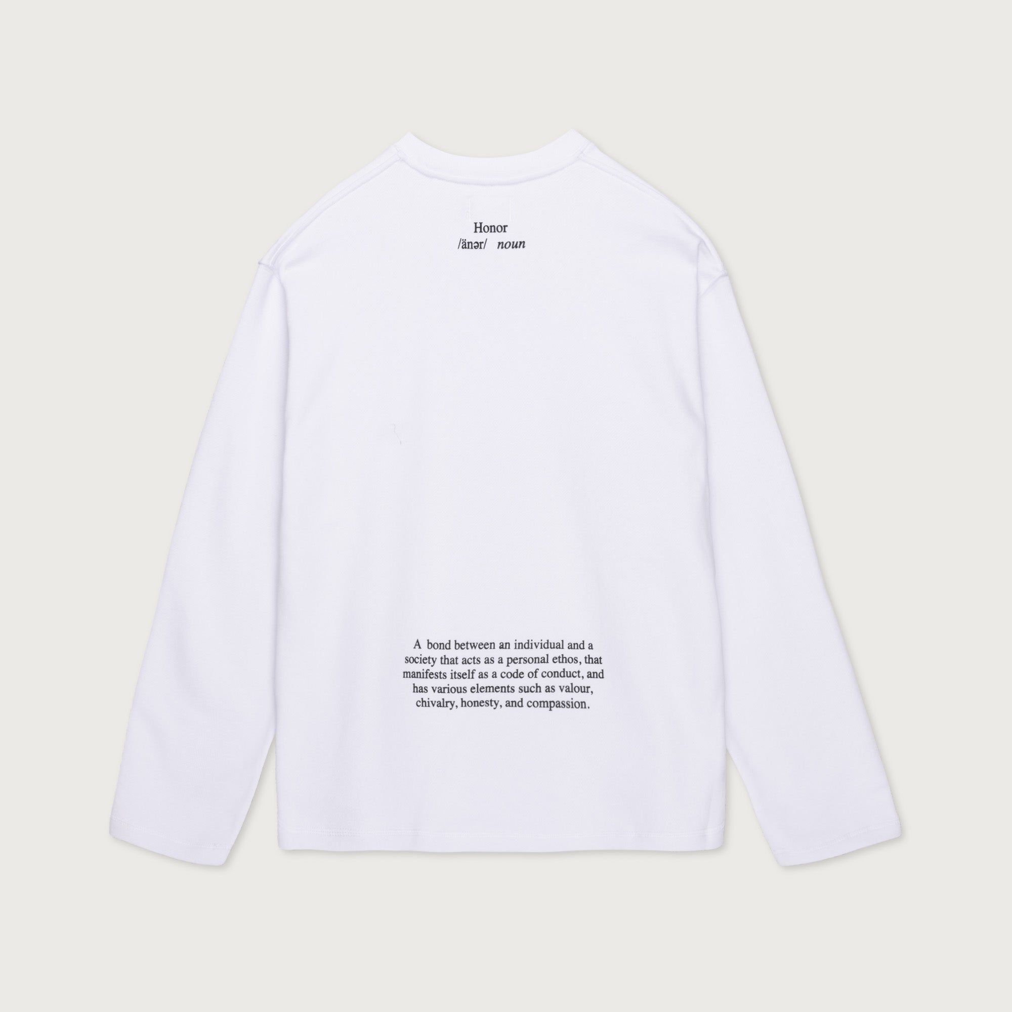 Honor Code Crewneck - White sold by Honor the Gift product image thumbnail 2