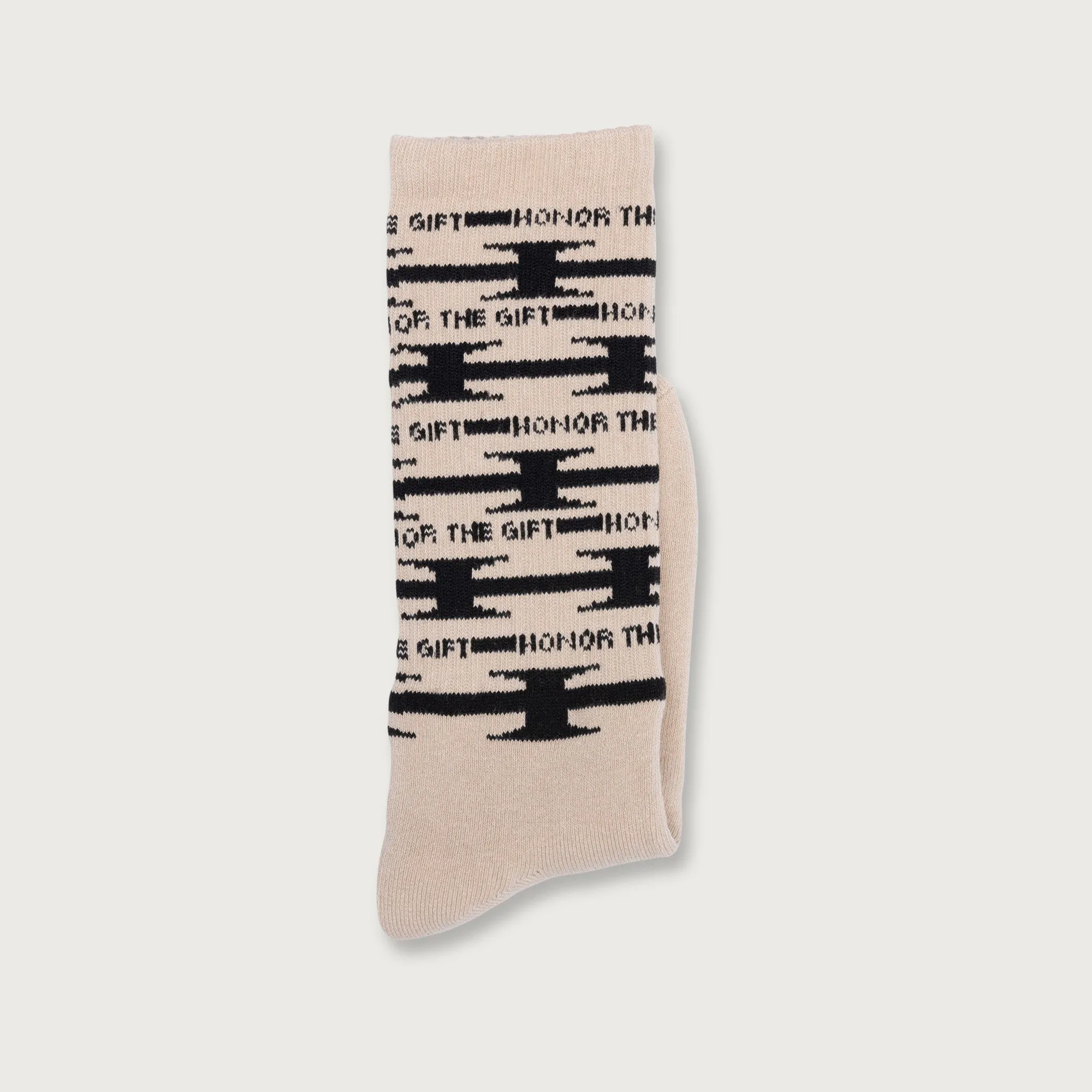 H Wire Ribbed Sock - Cream sold by Honor the Gift product image thumbnail 2