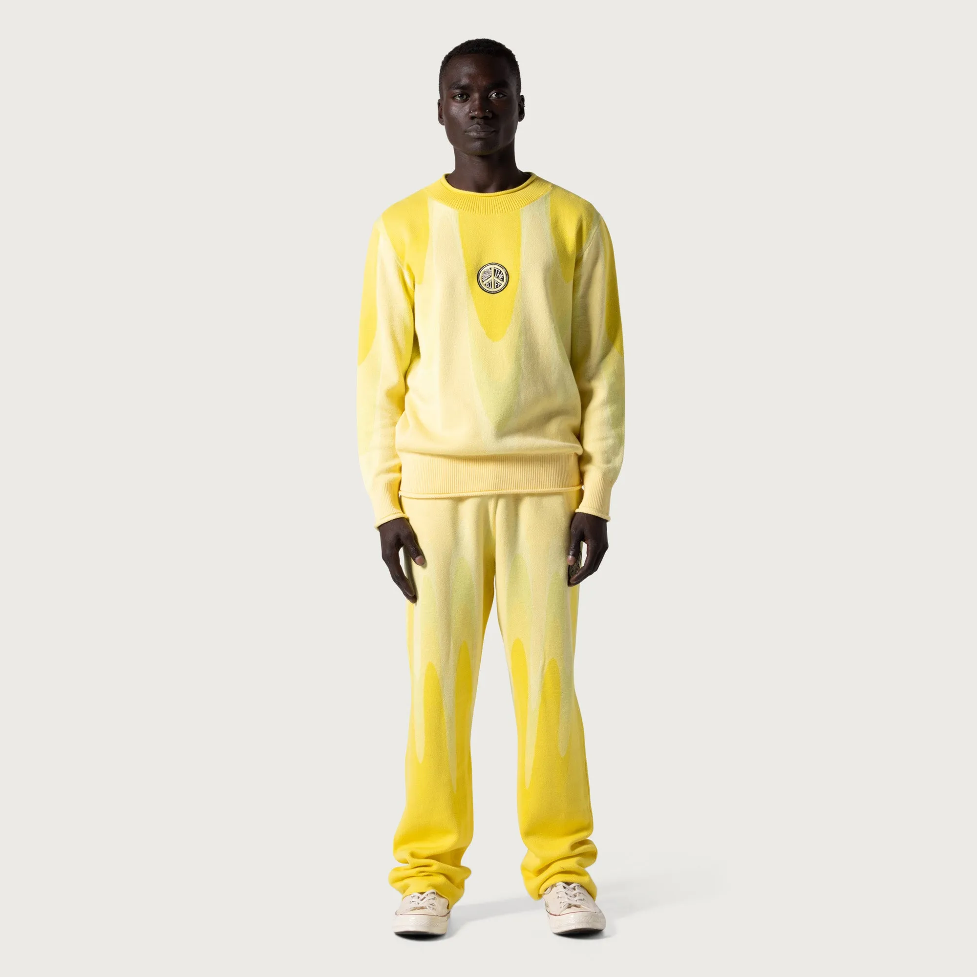 Jacquard Drip Pant - Yellow sold by Honor the Gift product image thumbnail 3