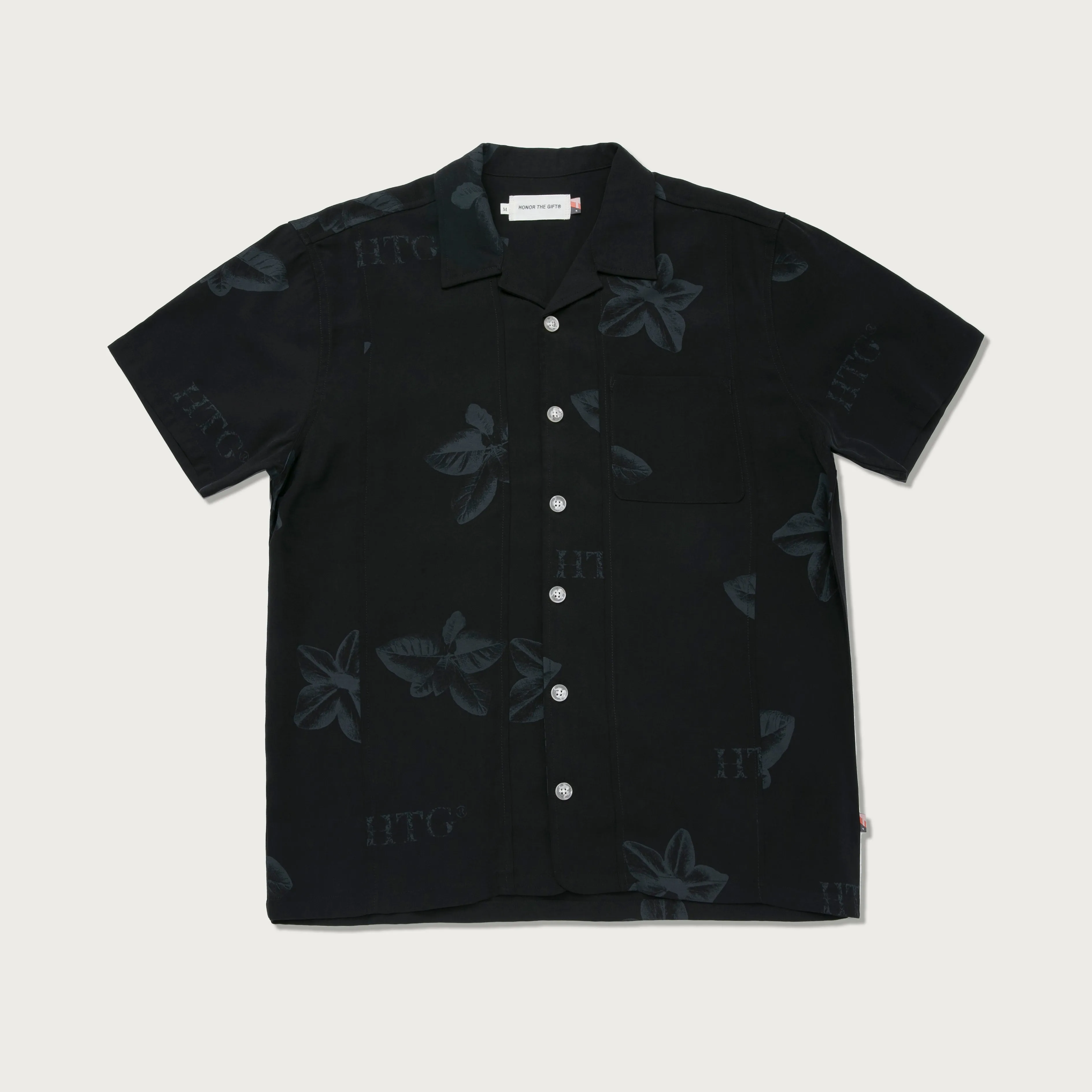 S/S Tobacco Woven Shirt - Black sold by Honor the Gift