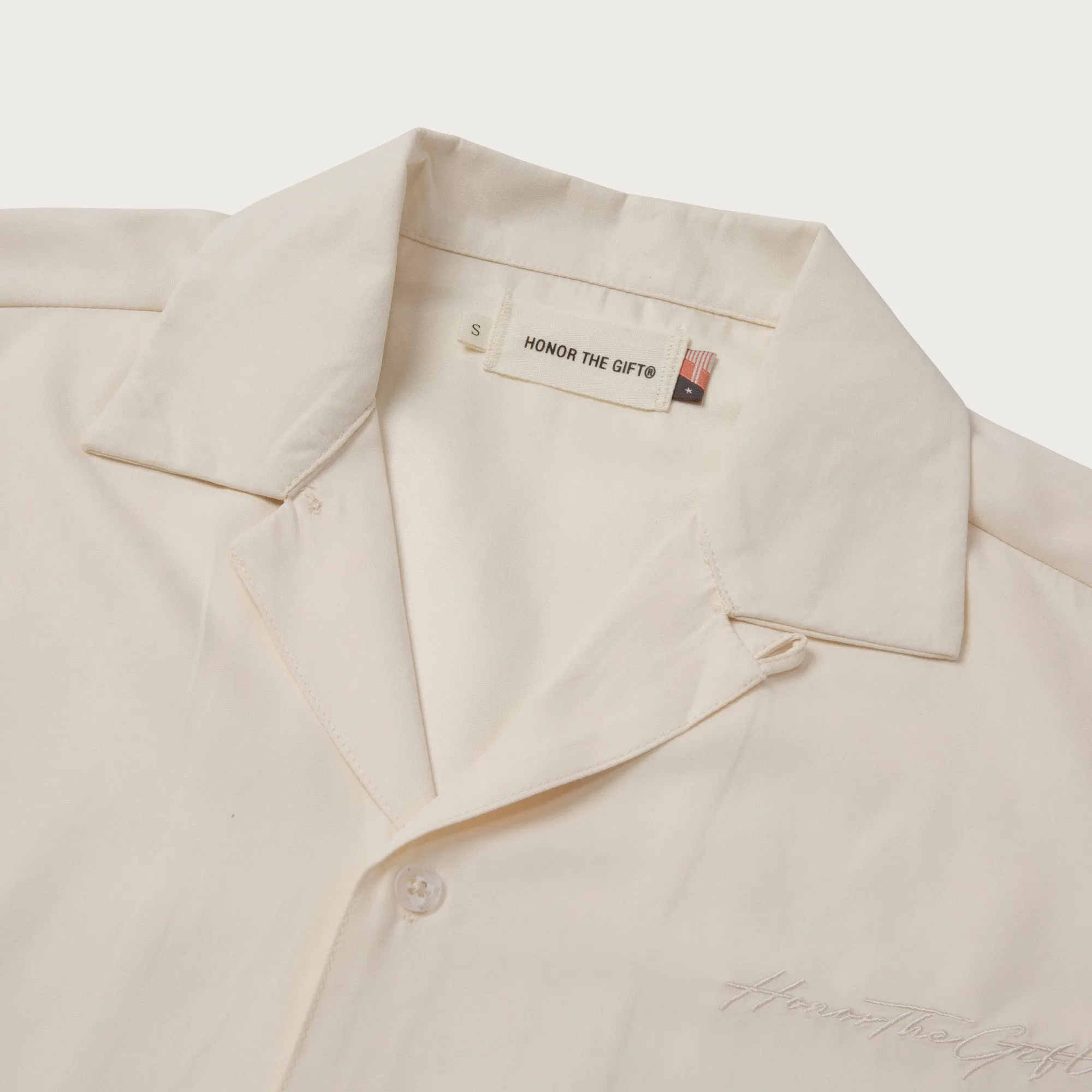 Womens Peached Camp Shirt - Bone sold by Honor the Gift product image thumbnail 4