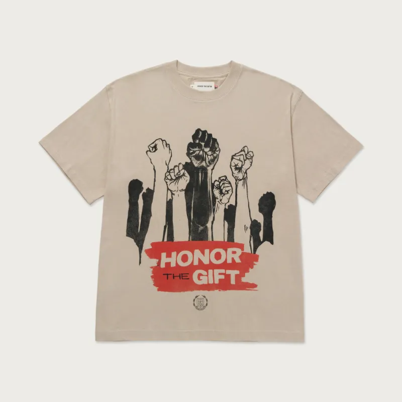 Dignity T-Shirt - Tan sold by Honor the Gift