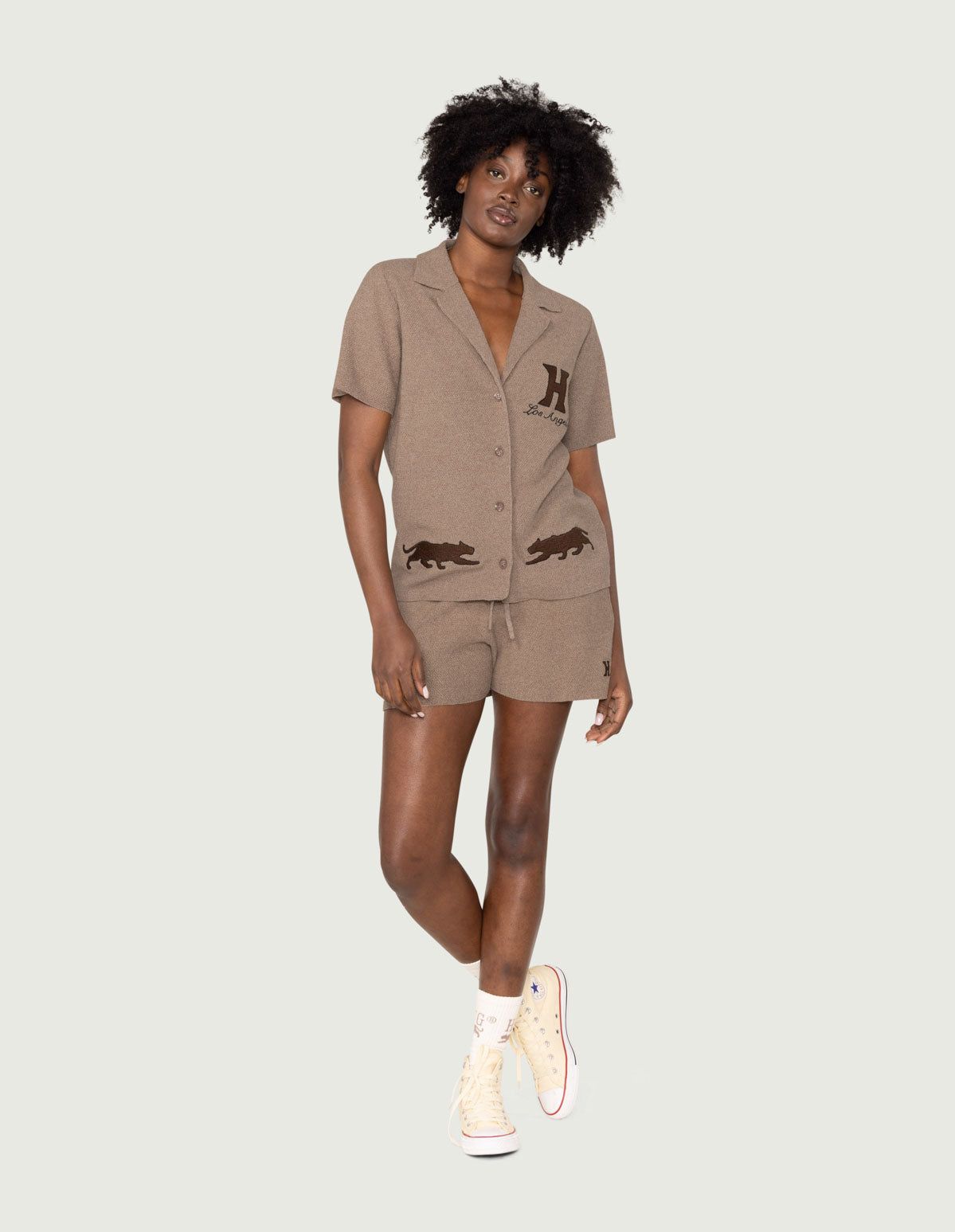 Women's Jungle Camp Button Up - Hickory sold by Honor the Gift product image thumbnail 3