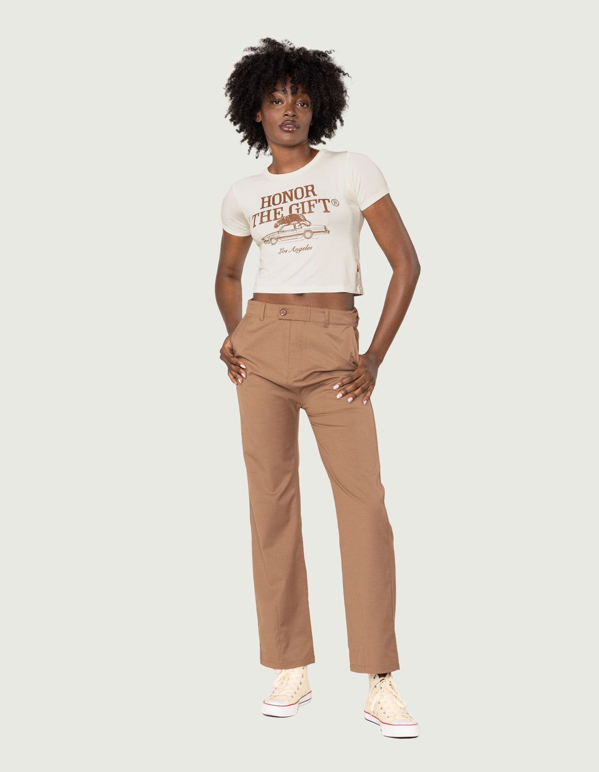 Women's HTG Pack T-Shirt - Cream sold by Honor the Gift product image thumbnail 3