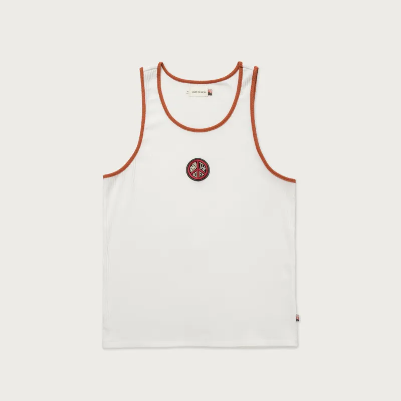 Binded Rib Tank - Bone sold by Honor the Gift