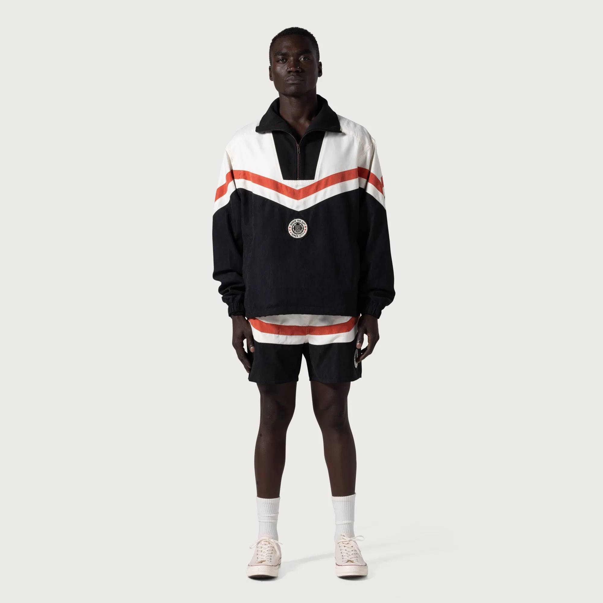 Brushed Poly Track Short - Black sold by Honor the Gift product image thumbnail 3