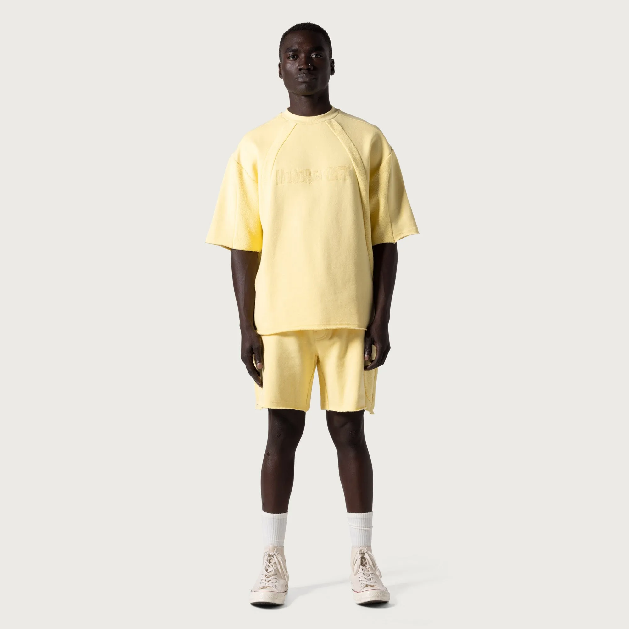 S/S Panel Terry Jumper - Yellow sold by Honor the Gift product image thumbnail 3