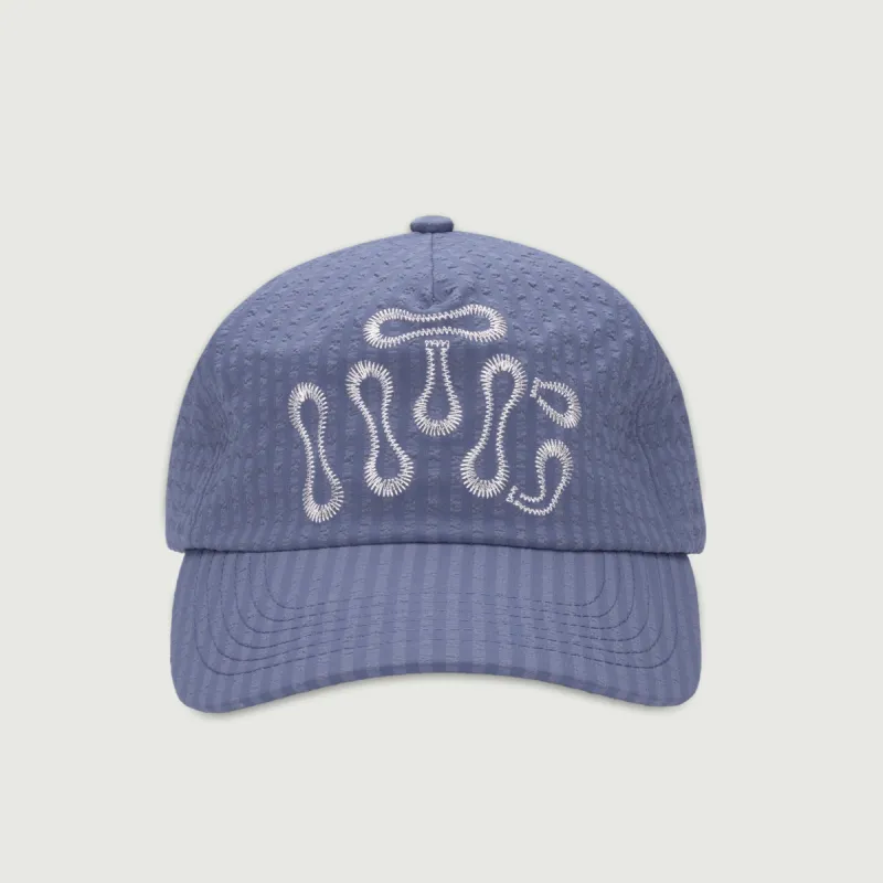 HTG® Seersucker Cap - Blue sold by Honor the Gift