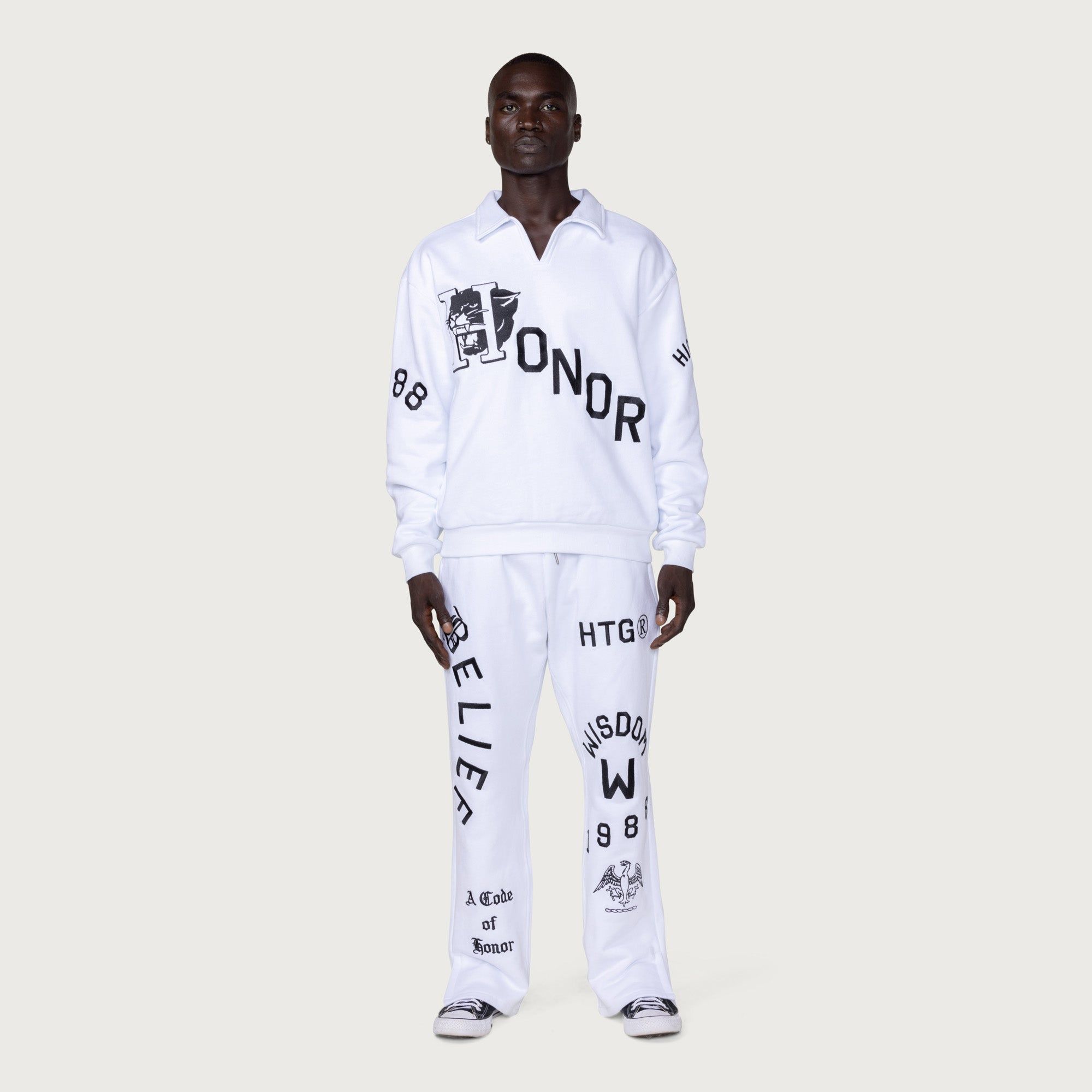 Belief Sweatpant - White sold by Honor the Gift product image thumbnail 2