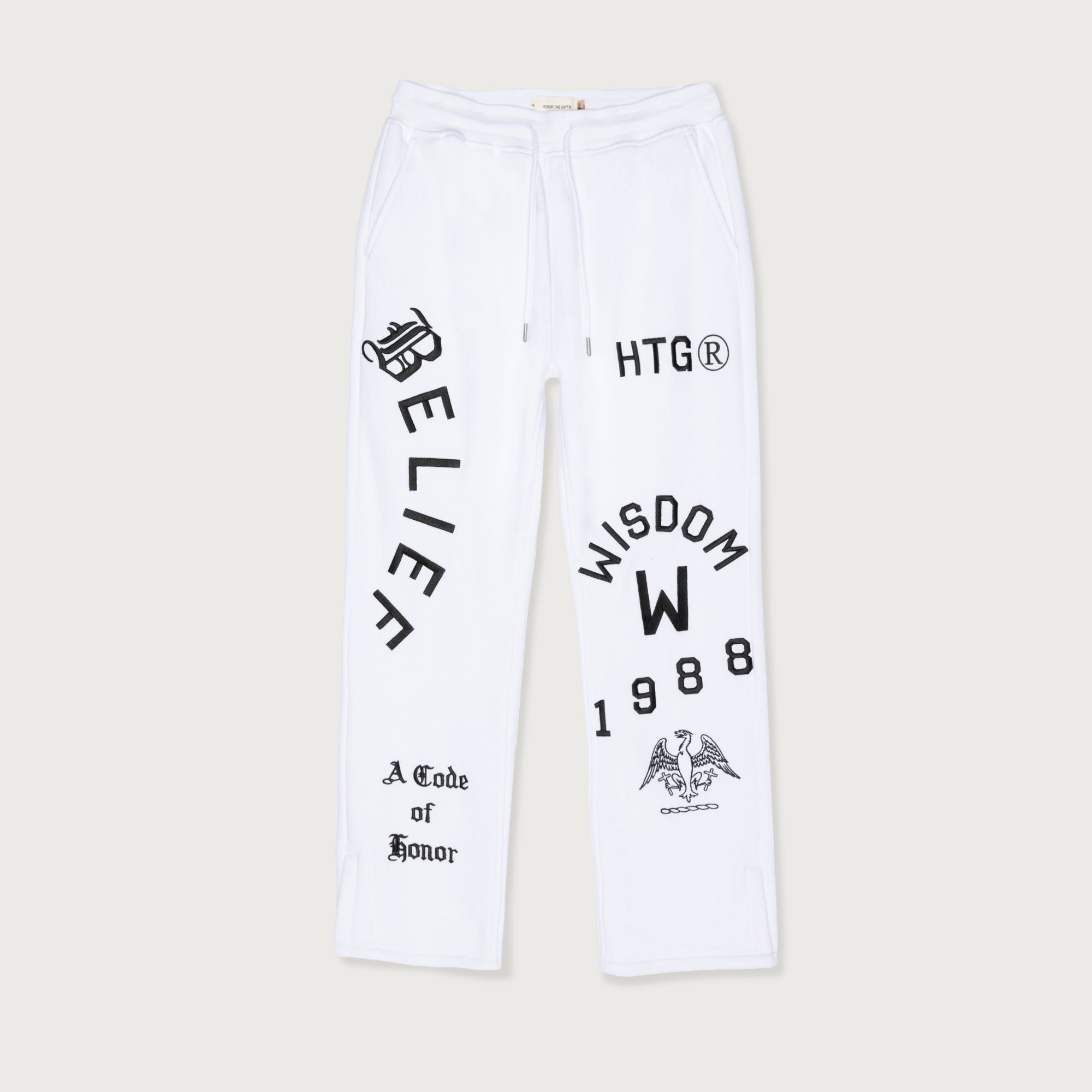 Belief Sweatpant - White sold by Honor the Gift