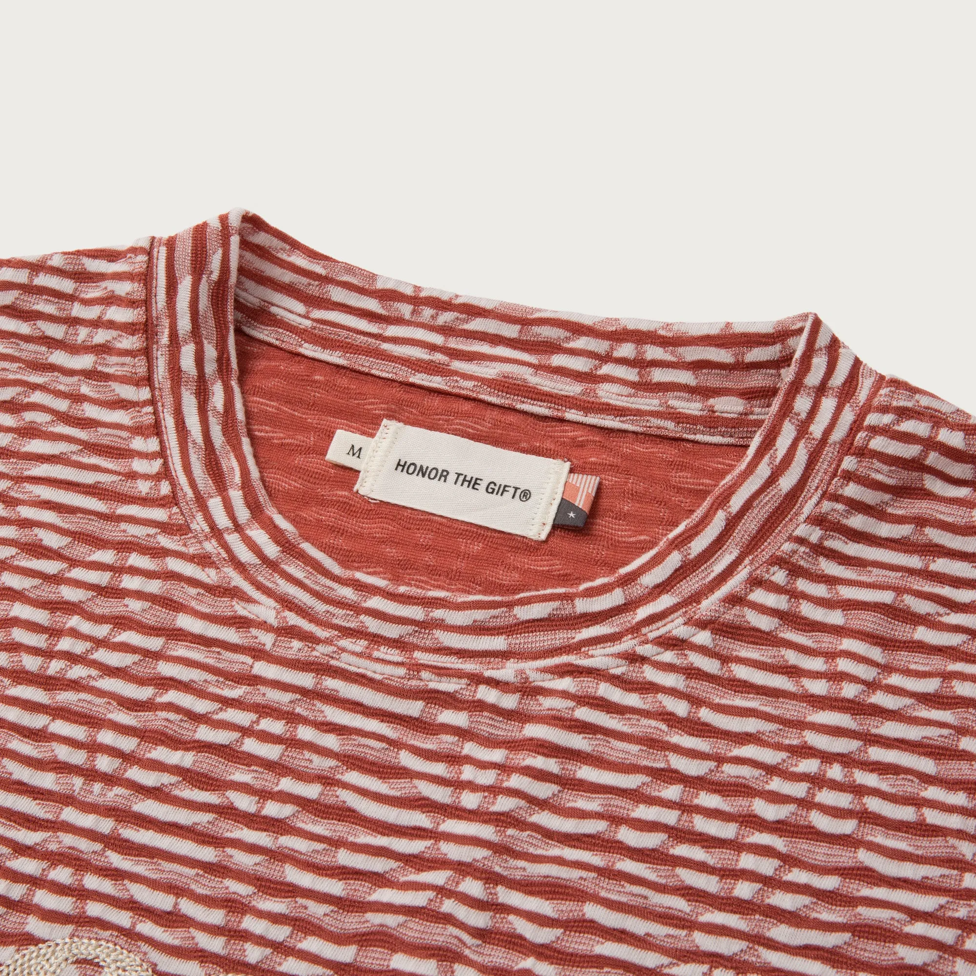 Stripe Box T-Shirt - Brick sold by Honor the Gift product image thumbnail 4
