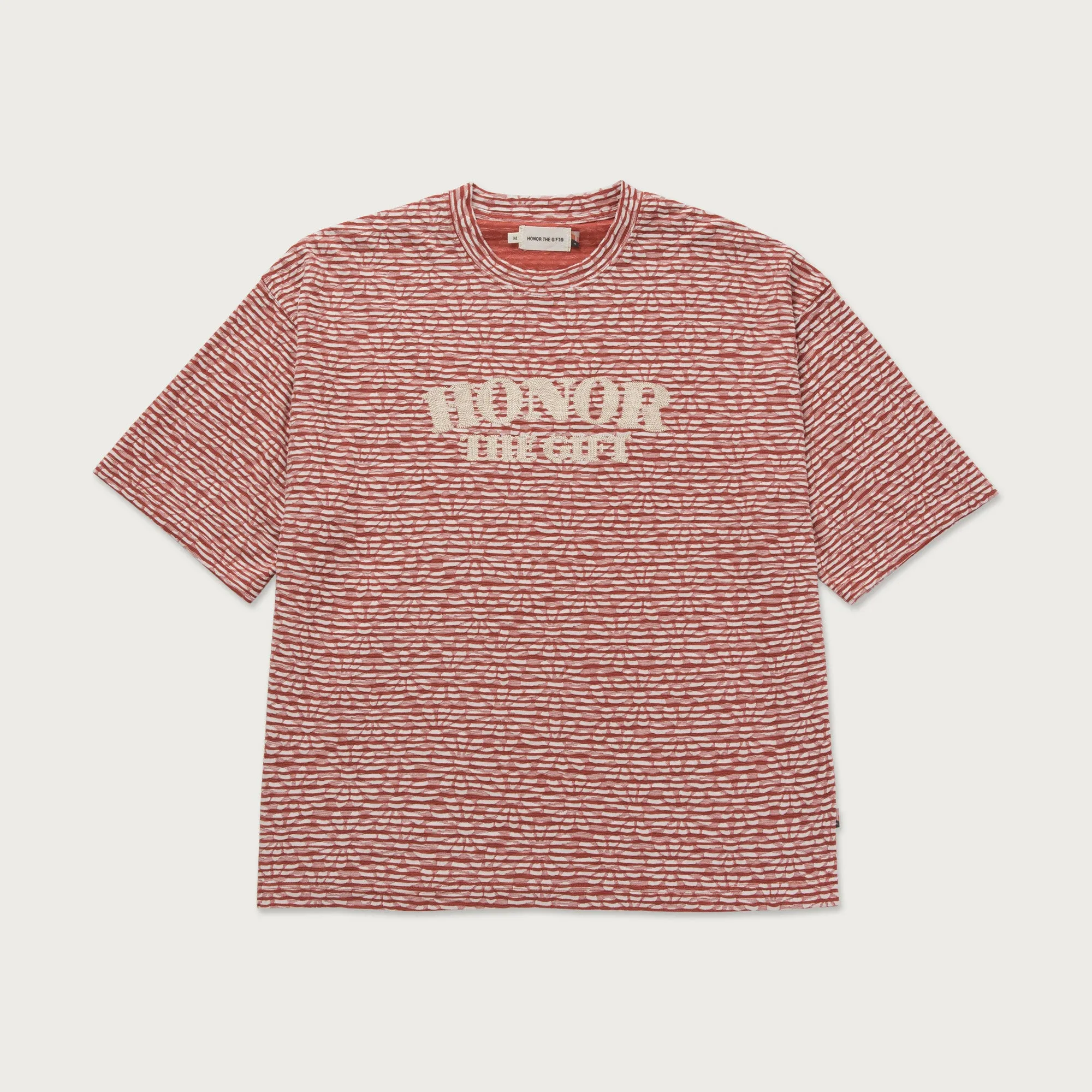 Stripe Box T-Shirt - Brick sold by Honor the Gift