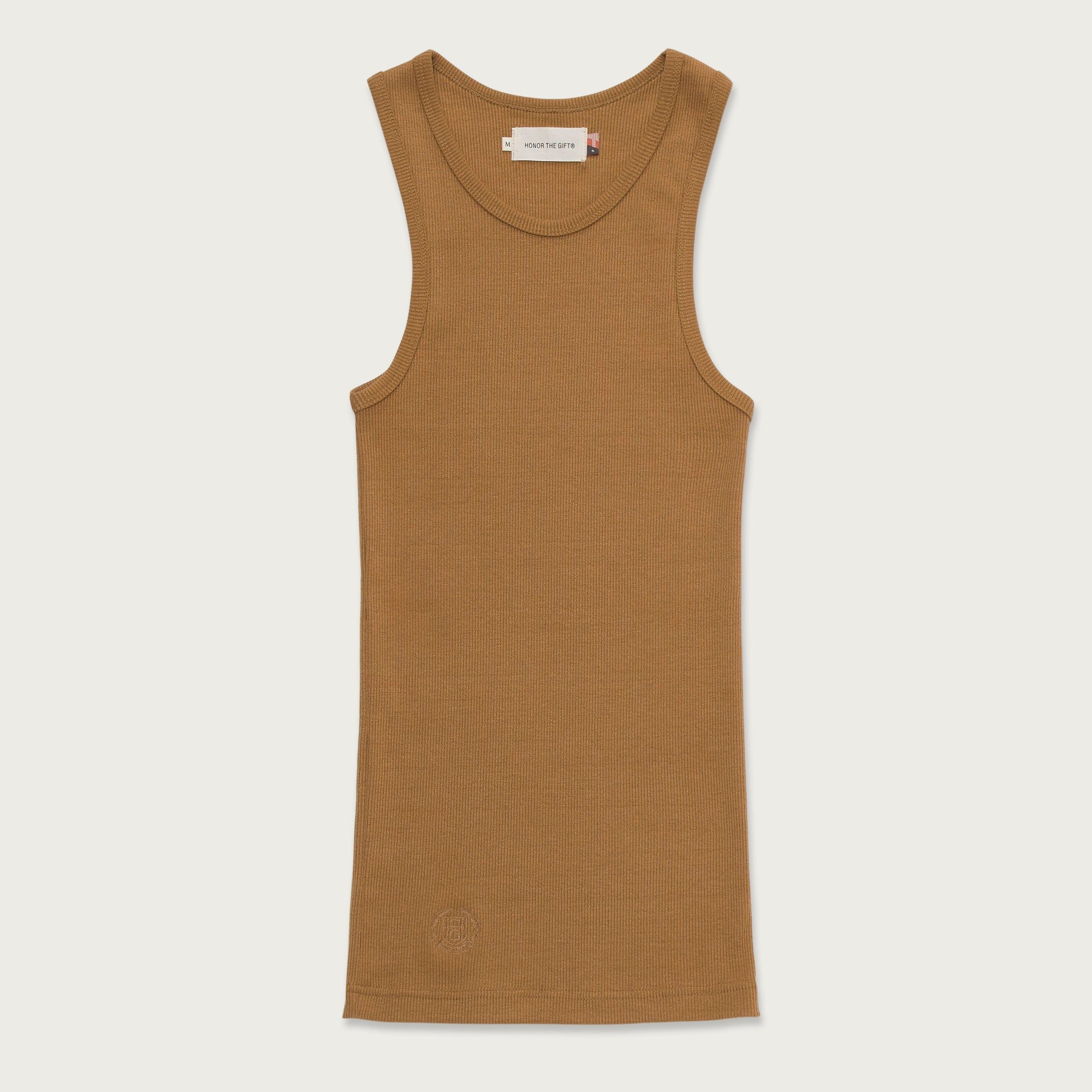 Crest Tank - Khaki sold by Honor the Gift
