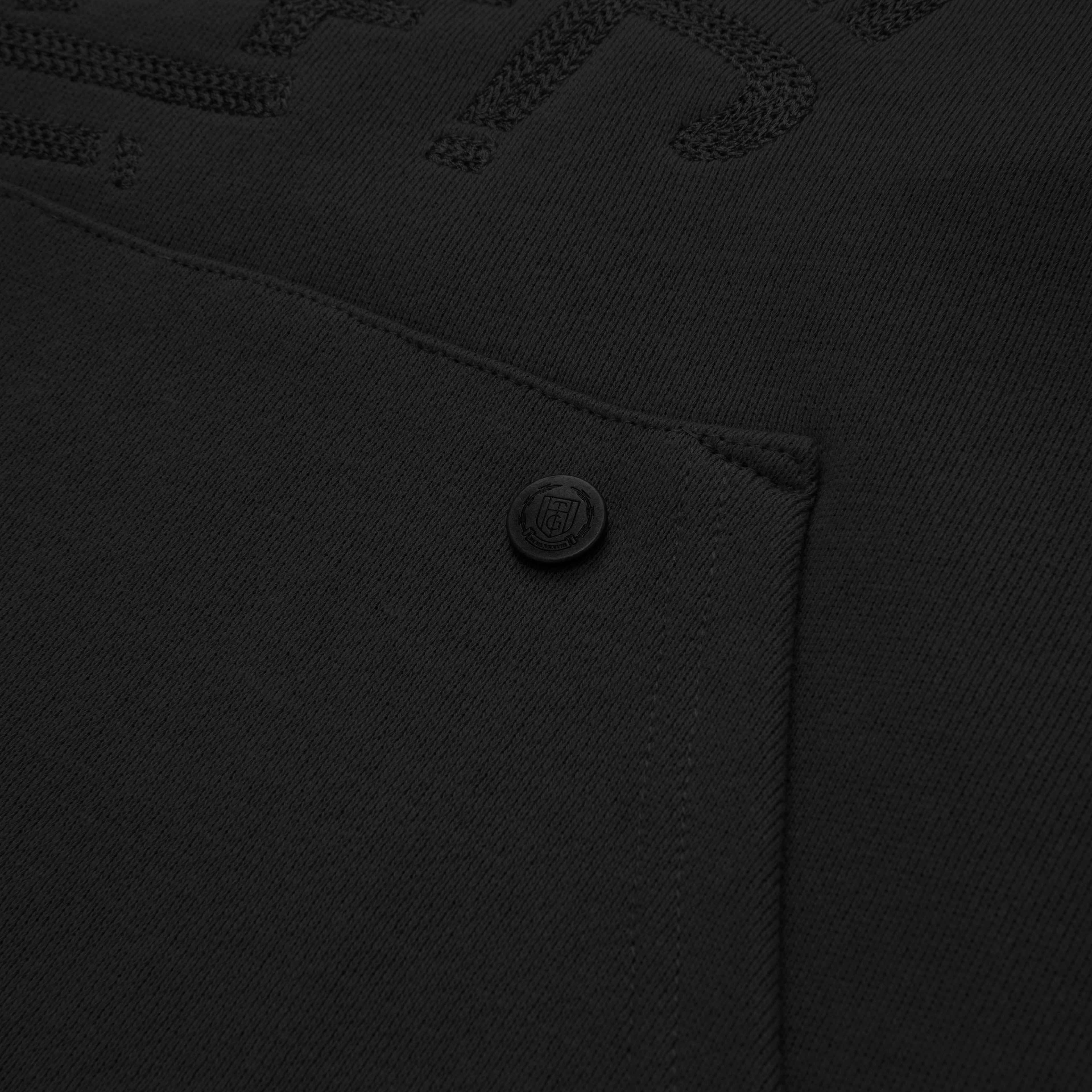 Script Embroidered Hoodie - Black sold by Honor the Gift product image thumbnail 5