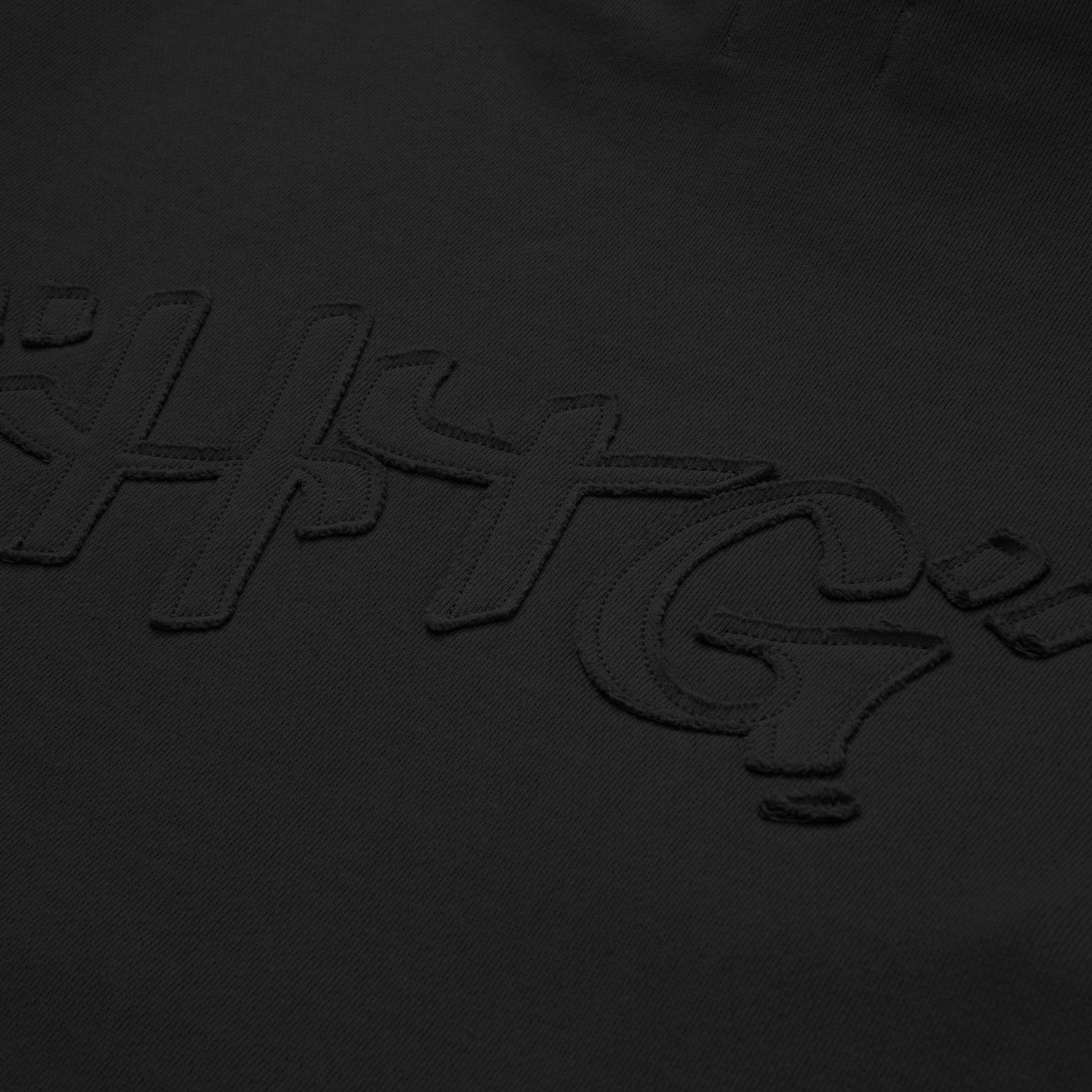 Script Embroidered Hoodie - Black sold by Honor the Gift product image thumbnail 6