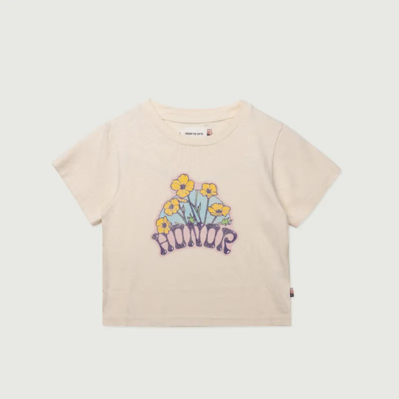 Womens Honor Flower Logo T-Shirt - Bone sold by Honor the Gift