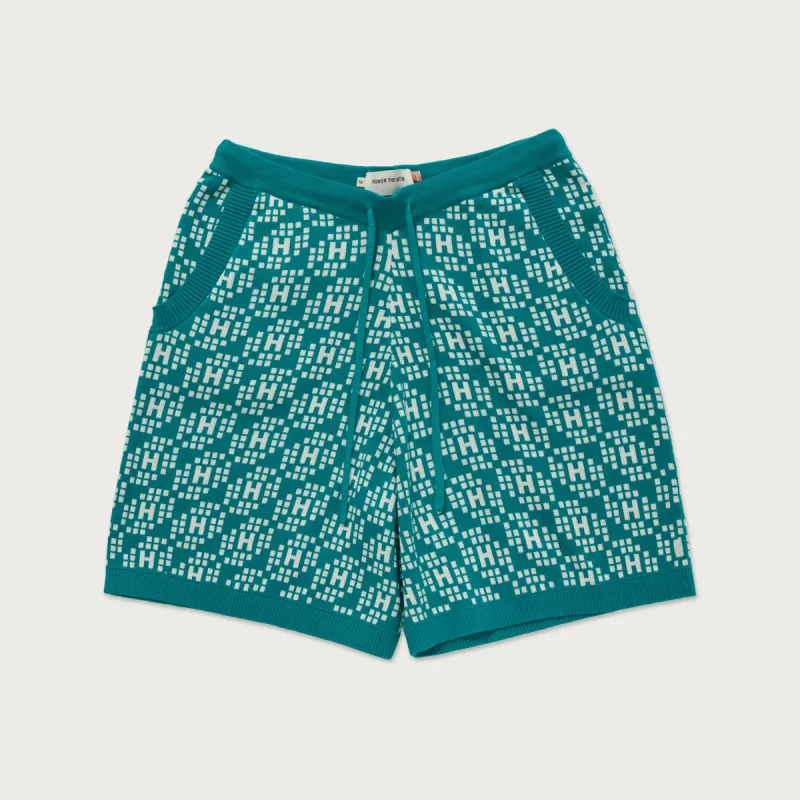 H Knit Short - Teal sold by Honor the Gift