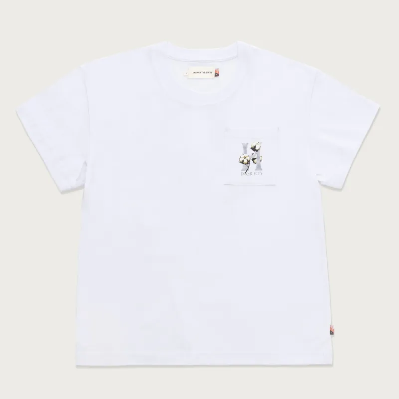 Womens Cotton H T-Shirt - White sold by Honor the Gift