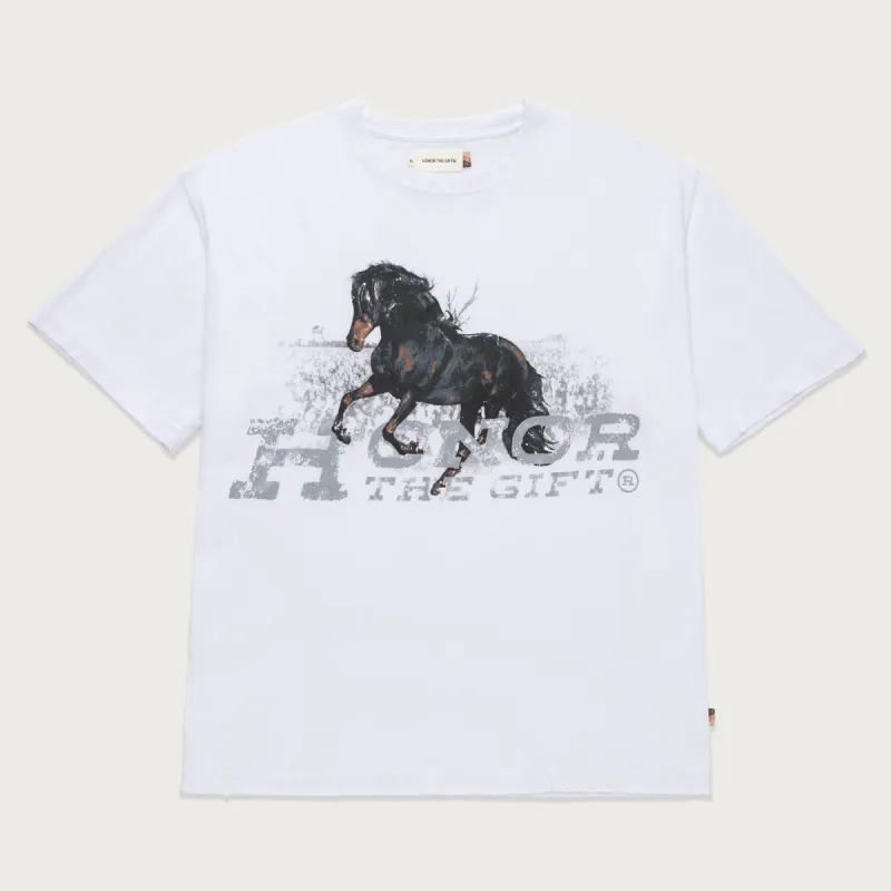 Work Horse T-Shirt - White sold by Honor the Gift