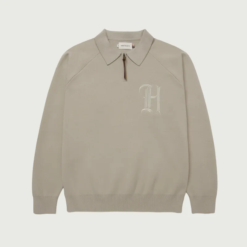 HTG® Zip Henley - Bone sold by Honor the Gift