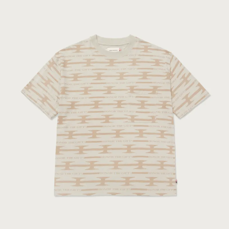 H Wire Knit T-Shirt - Bone sold by Honor the Gift