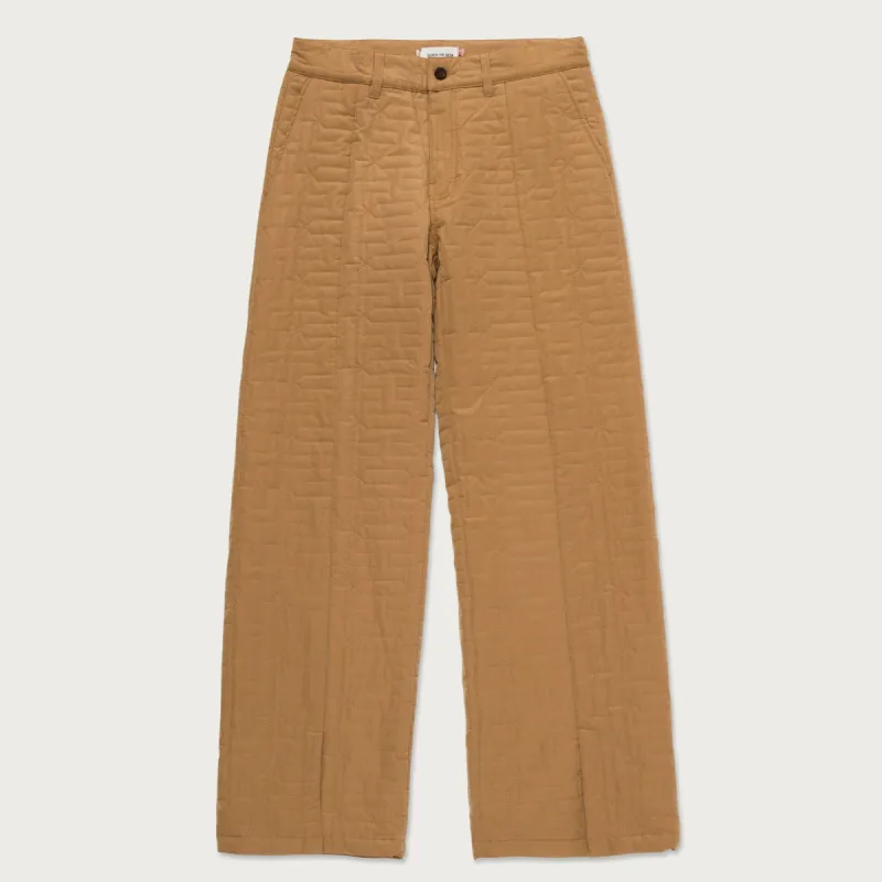H Quilted Pant - Khaki sold by Honor the Gift