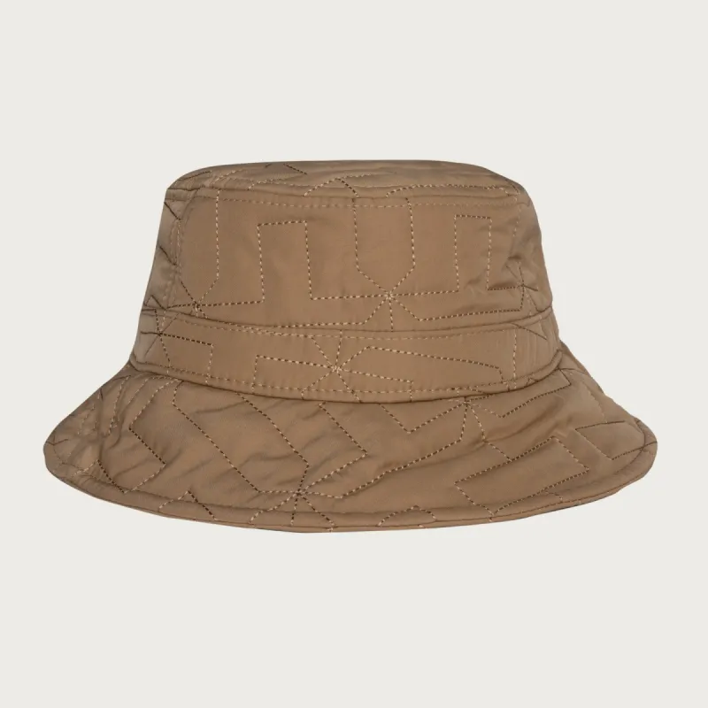 H Quilted Bucket Hat - Khaki sold by Honor the Gift