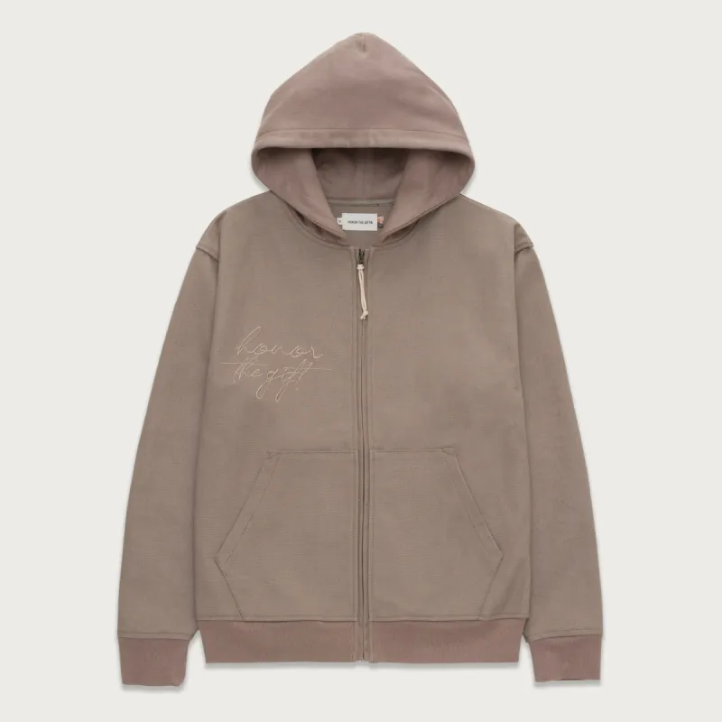 Full Zip Truth Hoodie - Grey sold by Honor the Gift