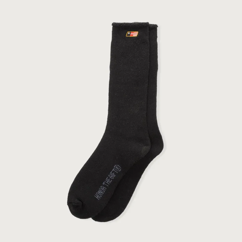 HTG® Select Heavyweight Sock - Black sold by Honor the Gift