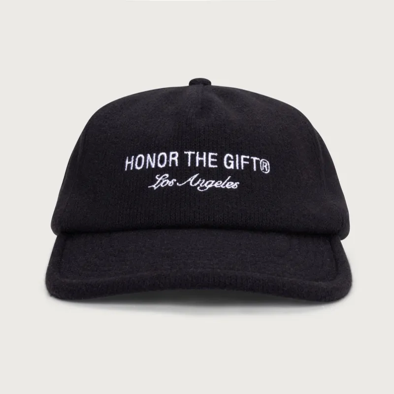 Los Angeles Knitted Cap - Black made by Honor the Gift
