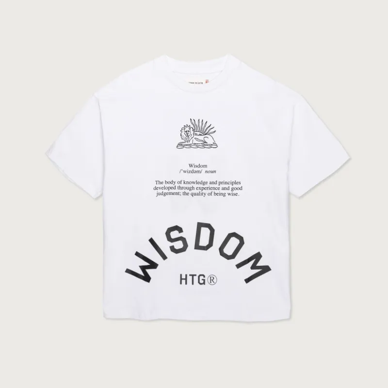 HTG® Wisdom T-Shirt - White sold by Honor the Gift