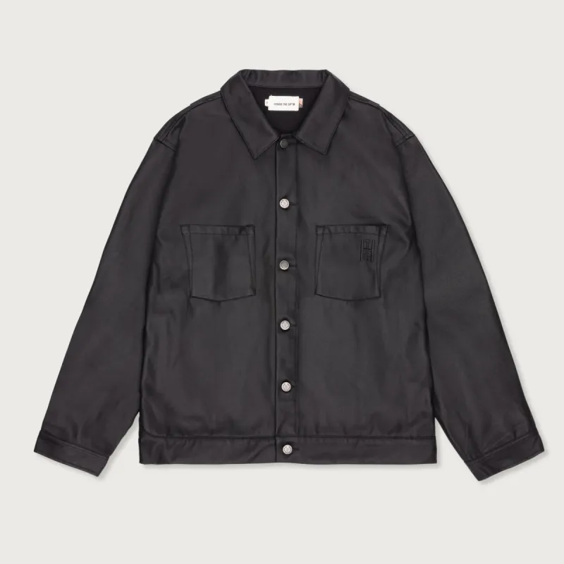 HTG® Wax Denim Trucker - Black sold by Honor the Gift