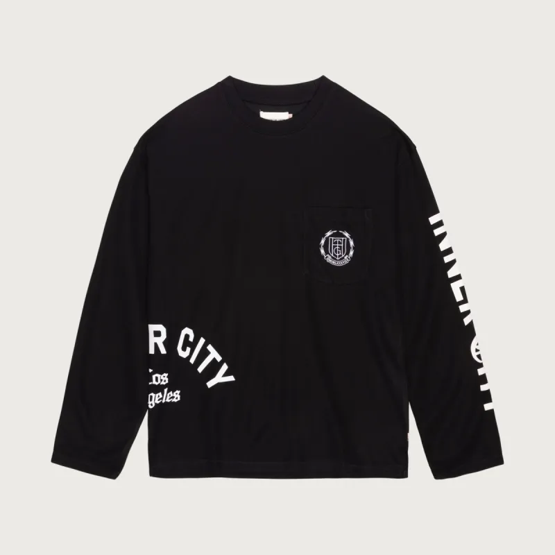 Angelino L/S T-Shirt - Black sold by Honor the Gift