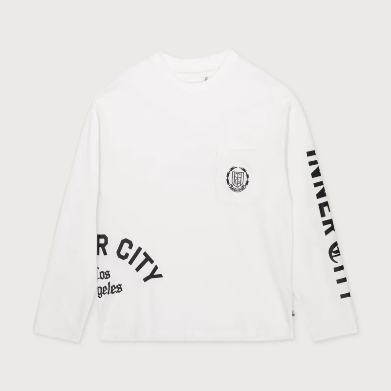 Angelino L/S T-Shirt - White sold by Honor the Gift