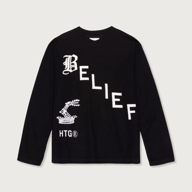 Belief L/S T-Shirt - Black made by Honor the Gift