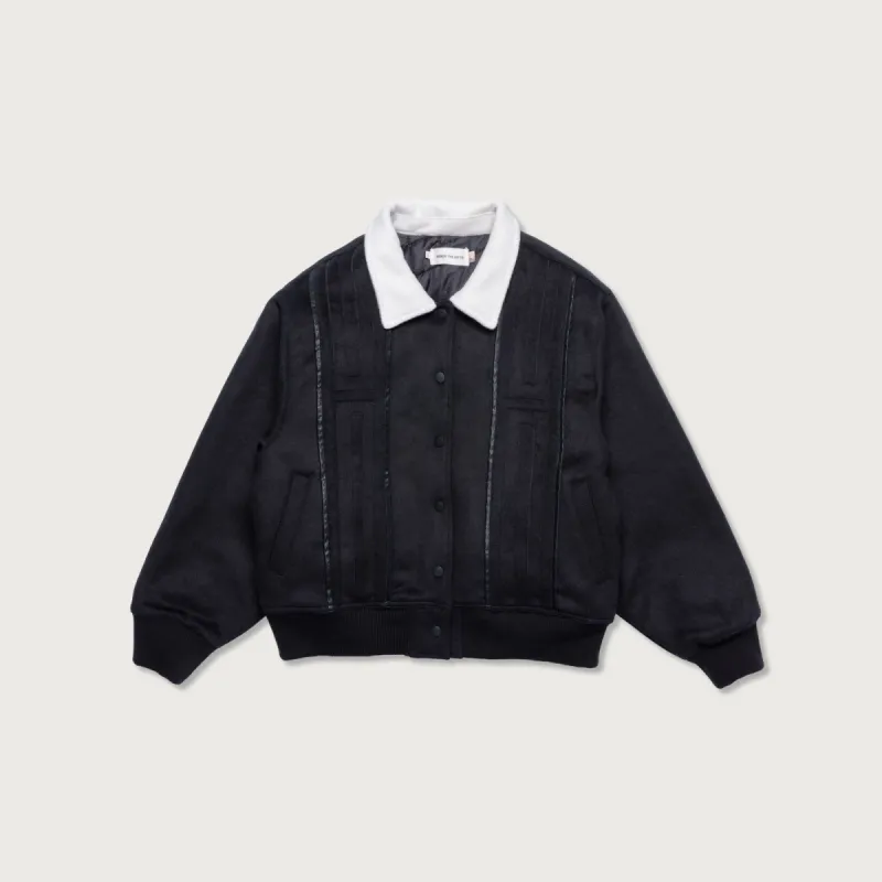 Womens Prep School Bomber - Black made by Honor the Gift