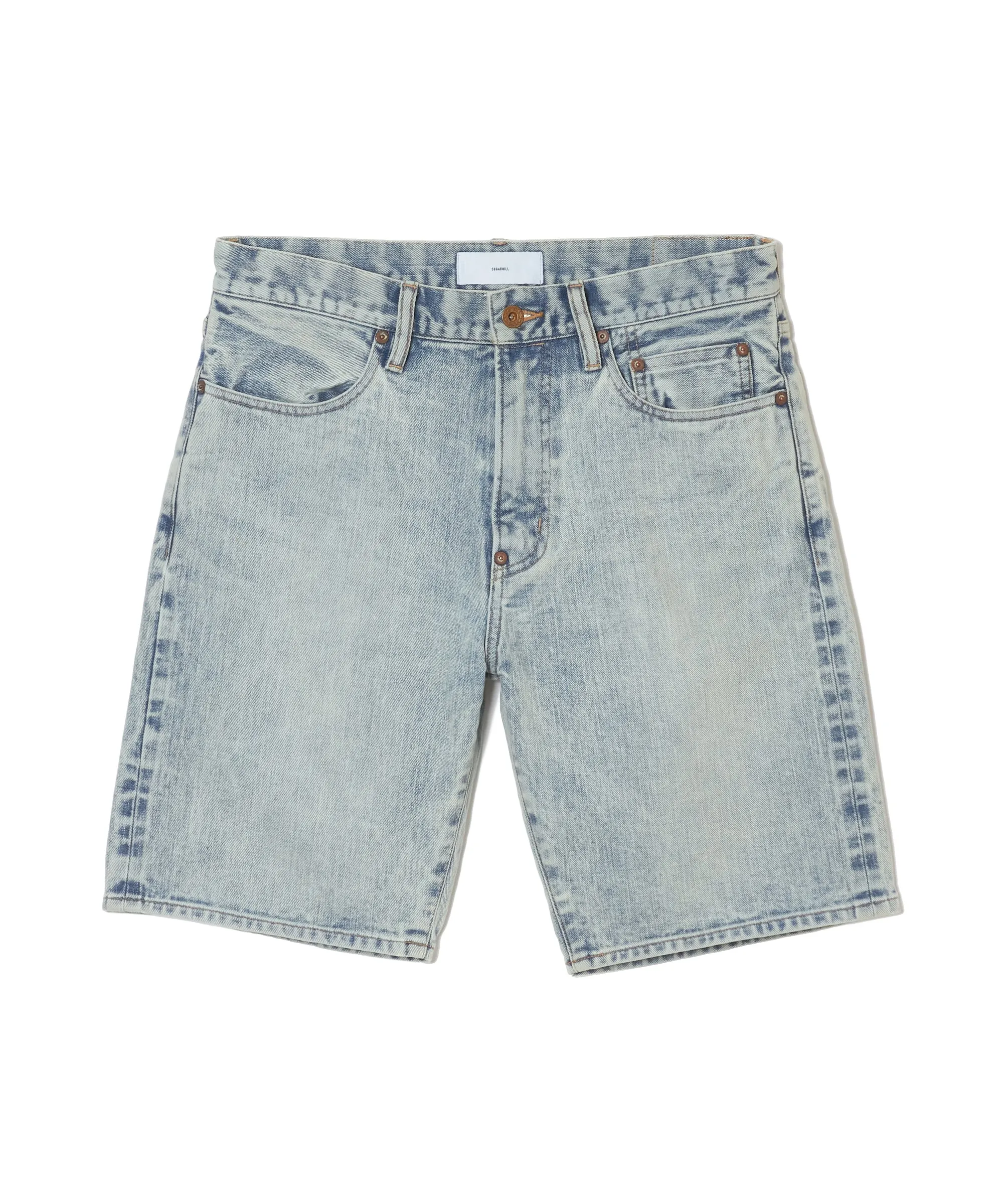 DENIM SHORT TROUSERS STRAIGHT CUT sold by Sugar Hill Tokyo