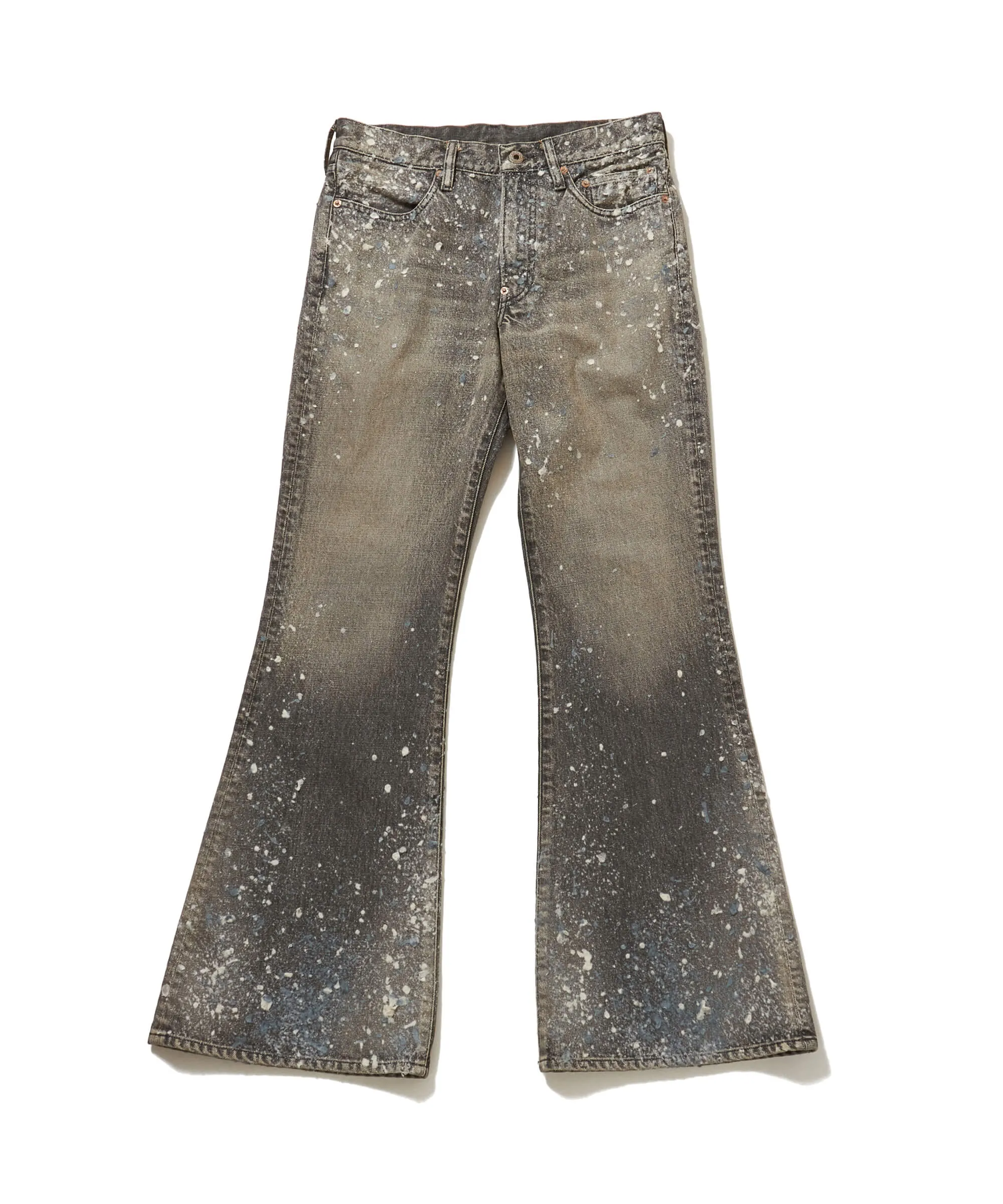 MOLDED DENIM TROUSERS FLARED CUT sold by Sugar Hill Tokyo product image thumbnail 3