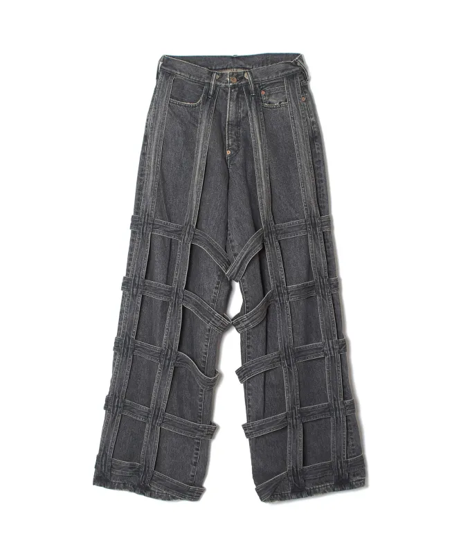 CAGED DENIM PANTS sold by Sugar Hill Tokyo