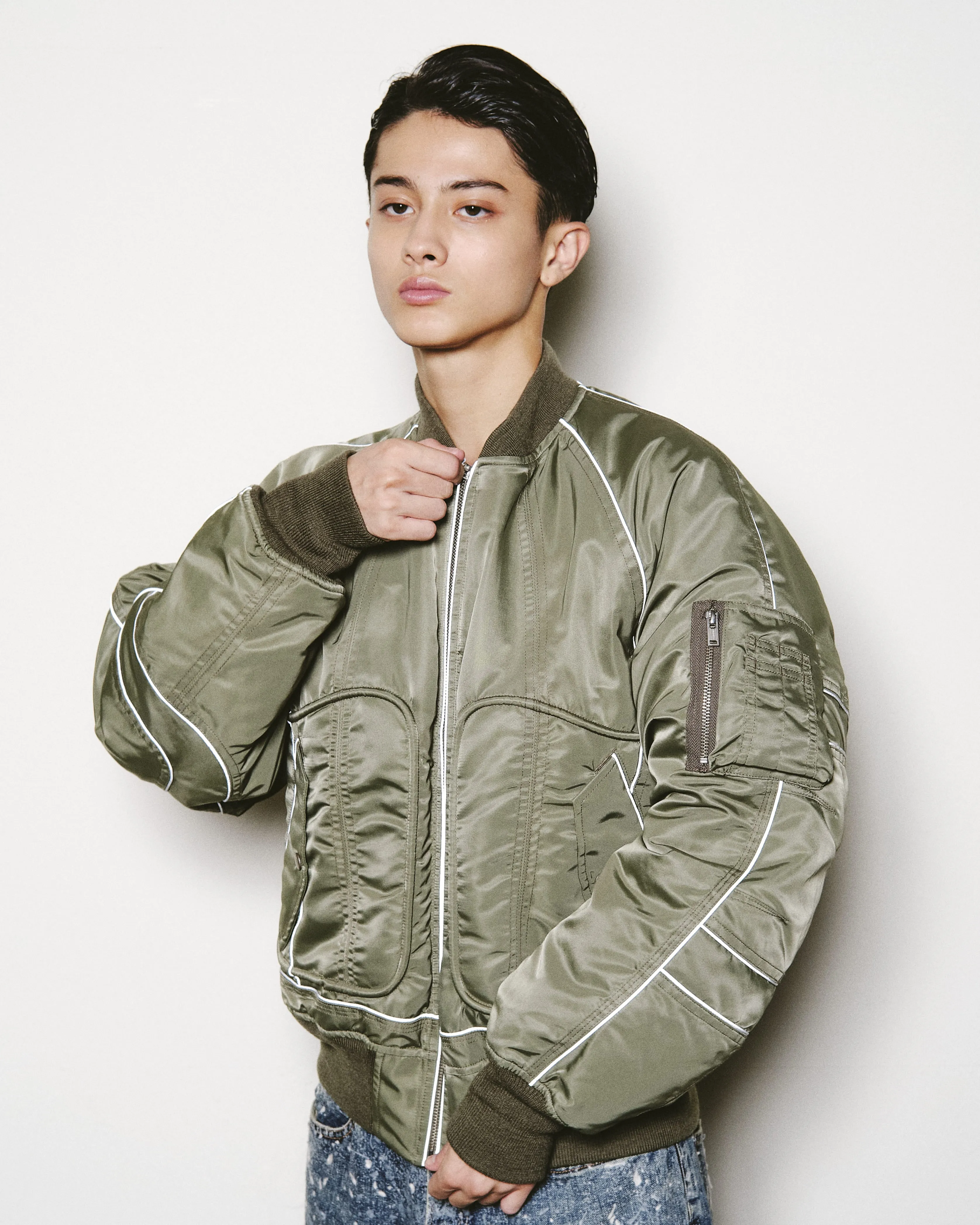 PIPING BOMBER JACKET sold by Sugar Hill Tokyo product image thumbnail 5