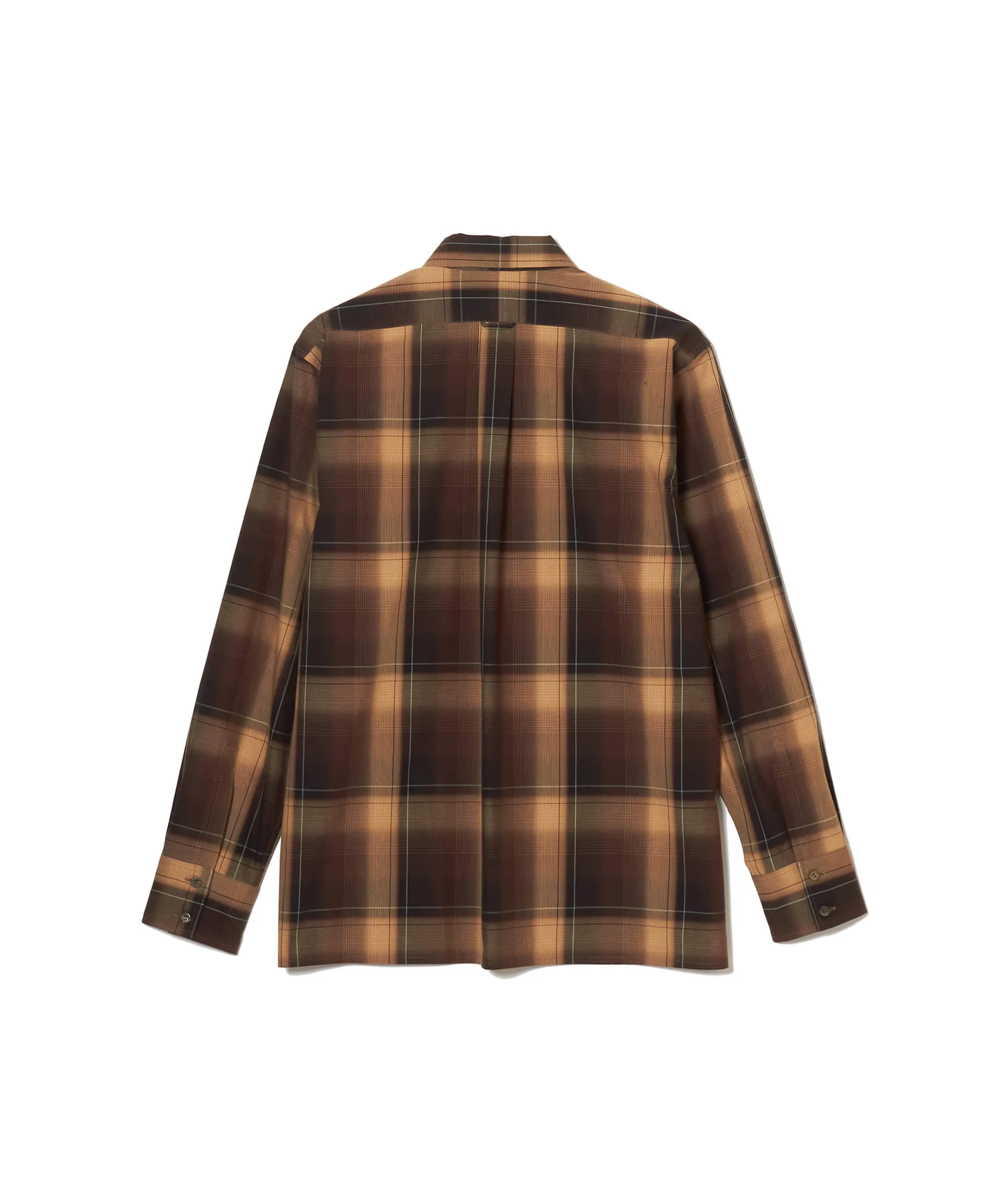 OMBRE PLAID PANEL POCKET BLOUSE sold by Sugar Hill Tokyo product image thumbnail 4