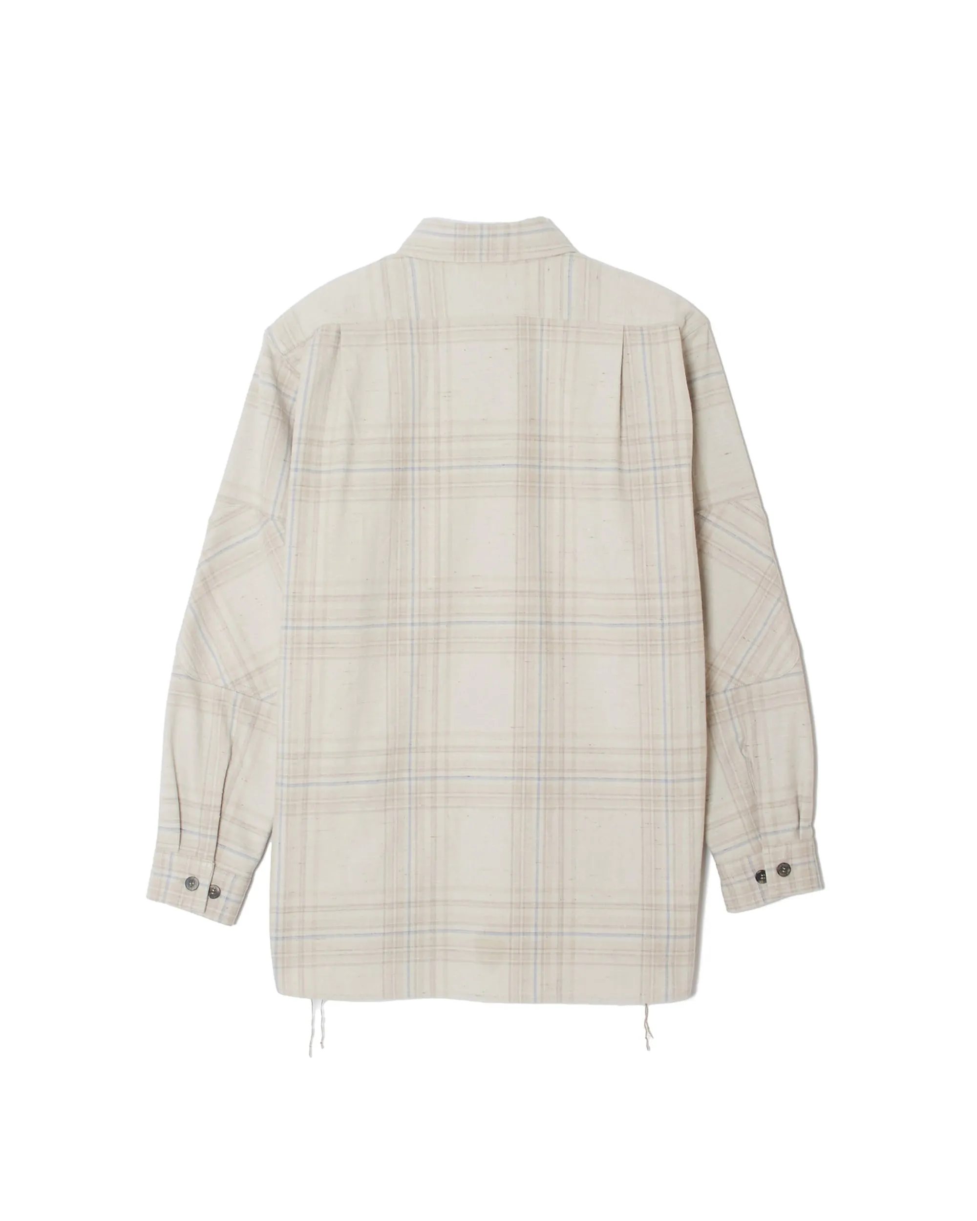 JAZZ NEP OMBRE PLAID ELBOW PATCH BLOUSE sold by Sugar Hill Tokyo product image thumbnail 2